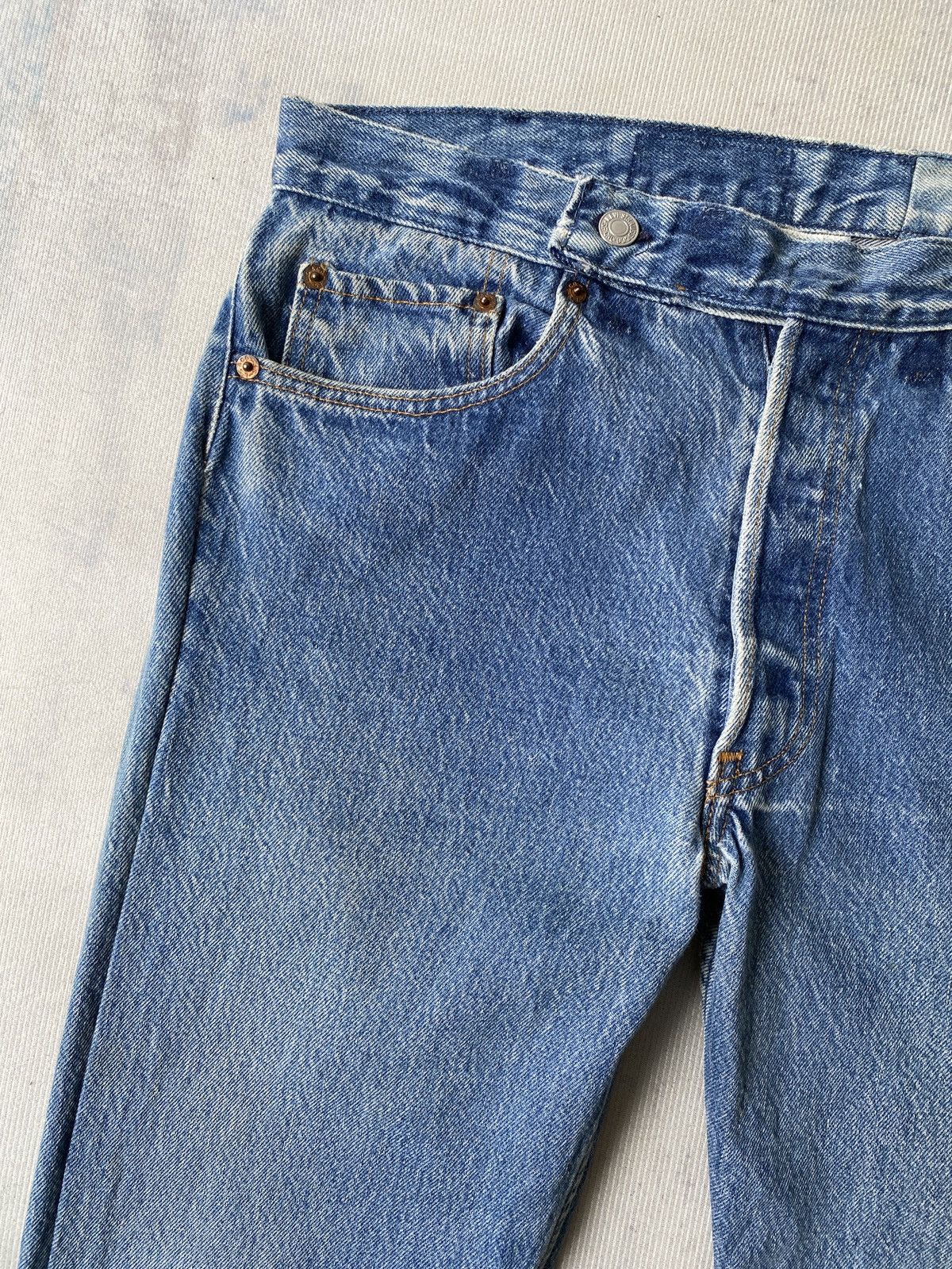 Levi's × Vintage 1990s - Levi’s 501 X The Garment Reconstruct Denim Size US 32 / EU 48 - 8 Thumbnail