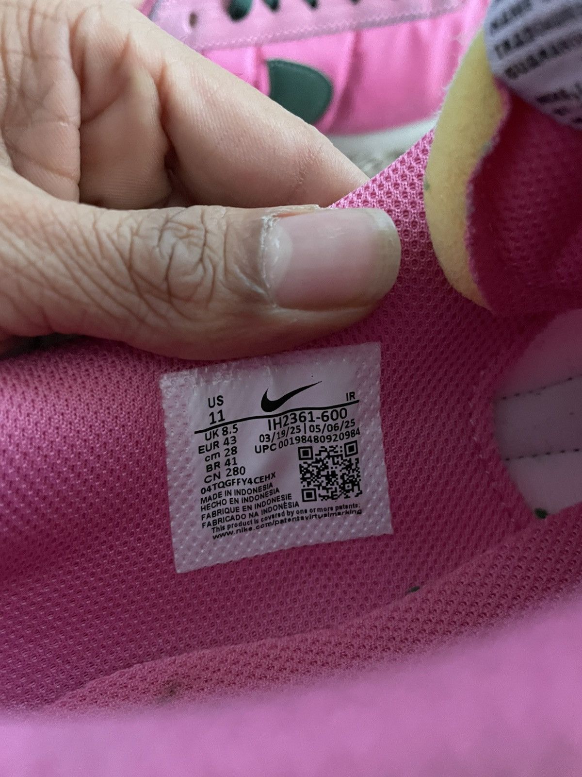 Nike Nike Wmns Cortez ‘ Pinksicle Fir’ Size US 9.5 / EU 42-43 - 13 Thumbnail