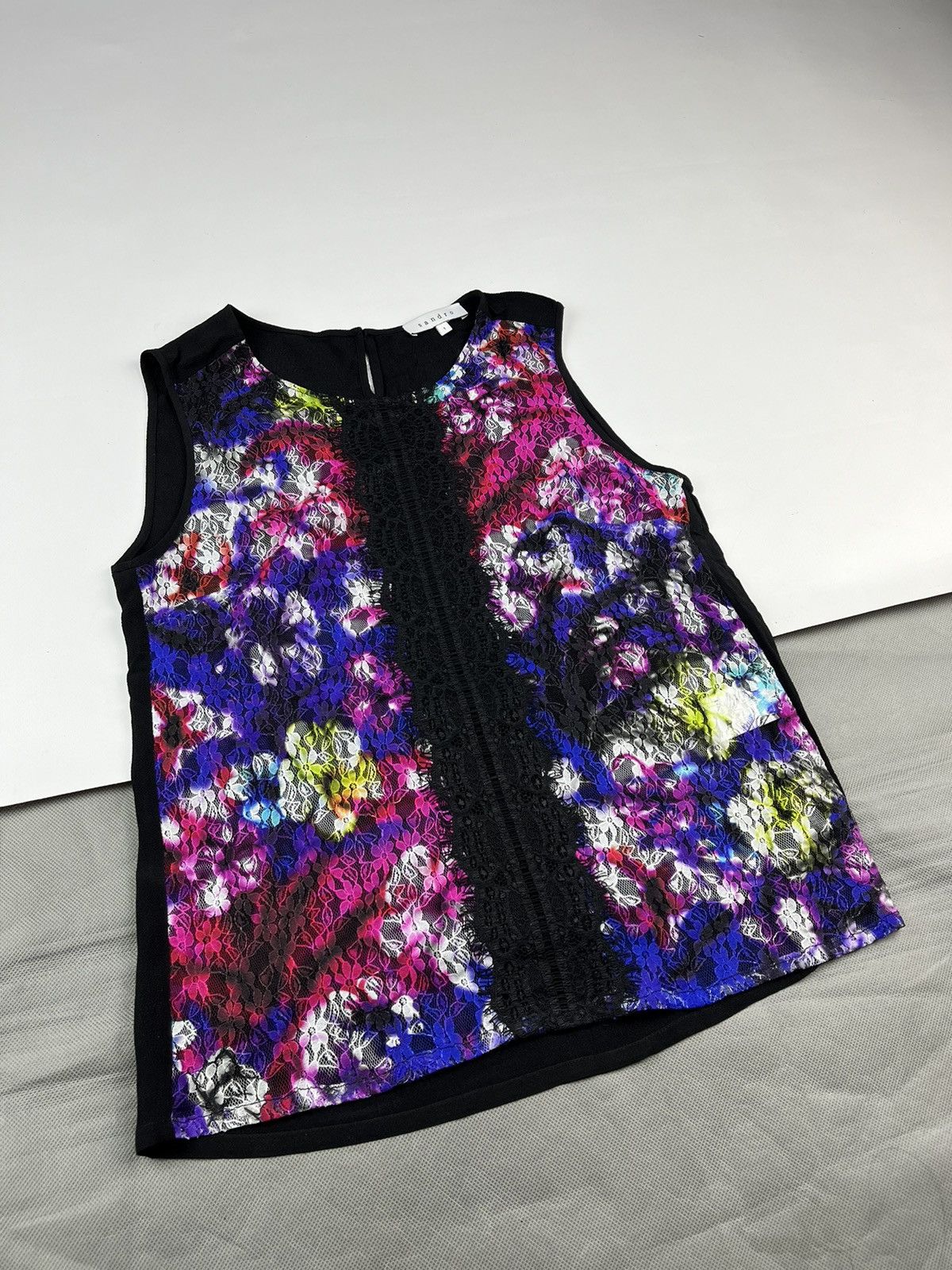 Sandro 🌸Sandro Paris multicolored tank top viscose size 1 Size M / US 6-8 / IT 42-44 - 1 Thumbnail