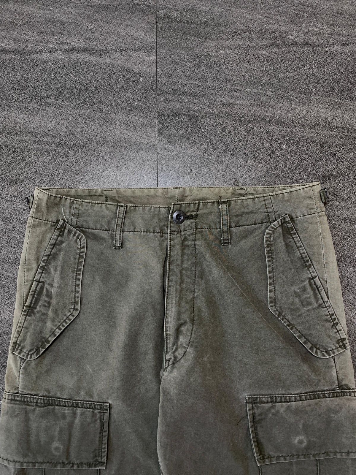 Kazuyuki Kumagai Attachment FREE TAX! Faded Cargo Flared Pants - 30” Size US 30 / EU 46 - 3 Thumbnail