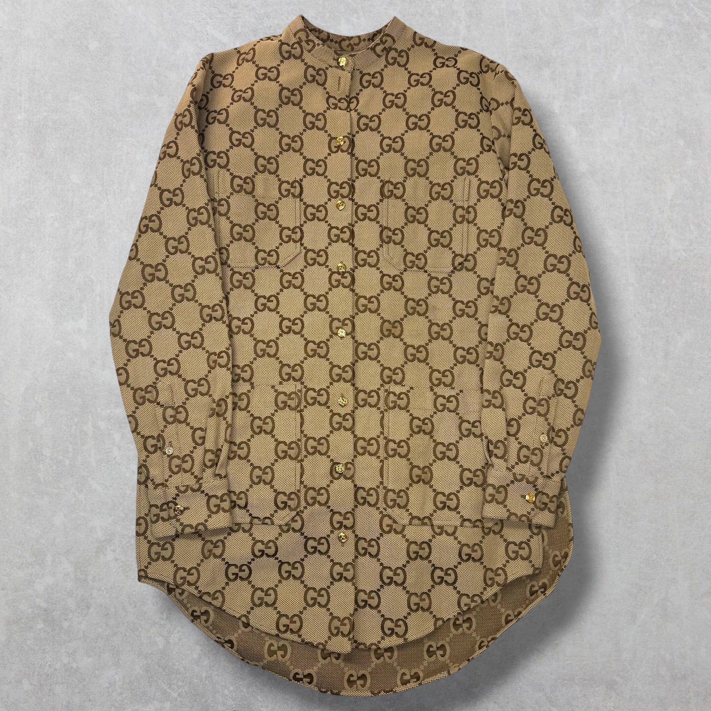 Gucci Gucci Maxi GG Canvas Shirt 40 (M) Size M / US 6-8 / IT 42-44 - 1 Thumbnail