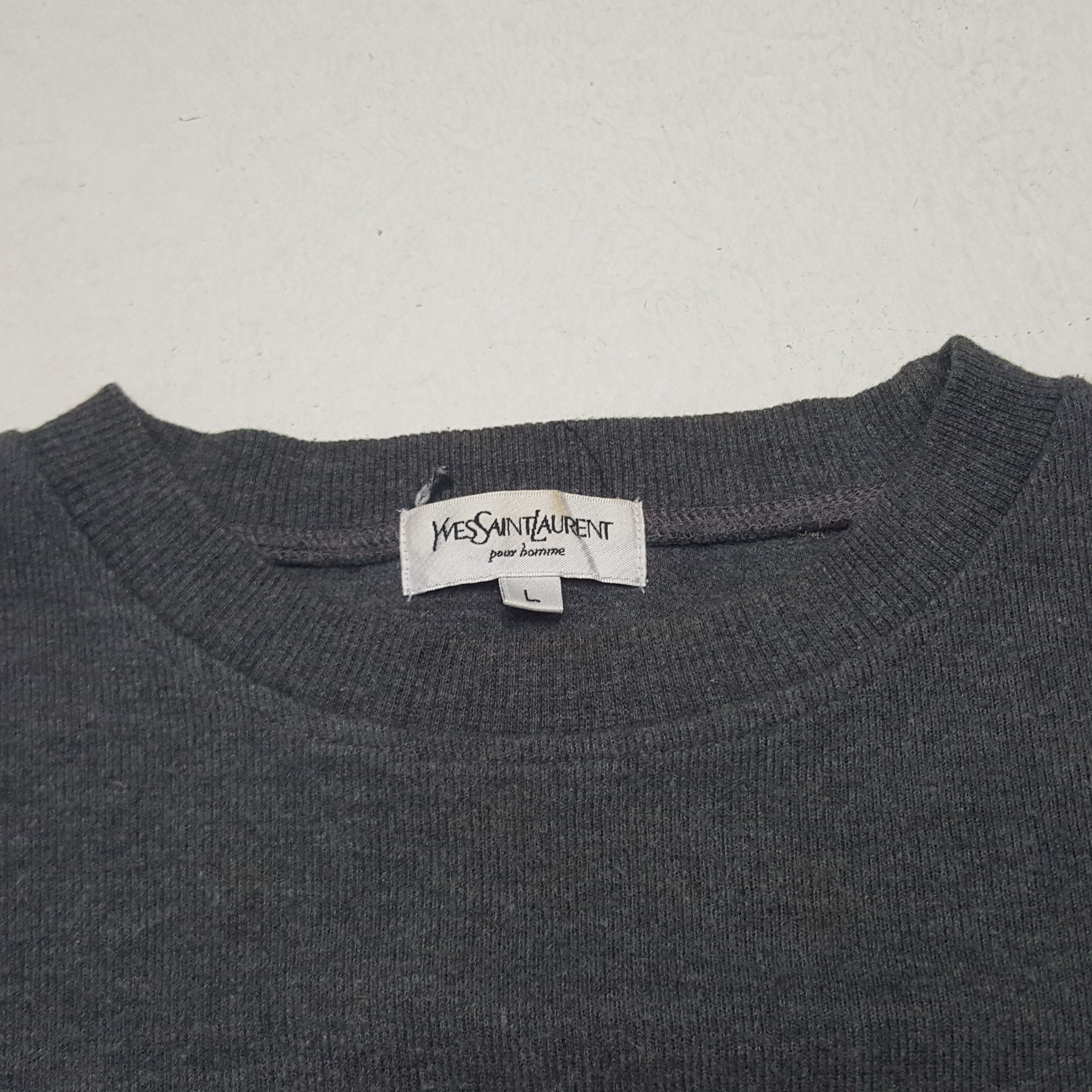 Vintage Vintage Yves Saint Laurent YSL Italian Brand Sweatshirt Size US L / EU 52-54 / 3 - 4 Thumbnail