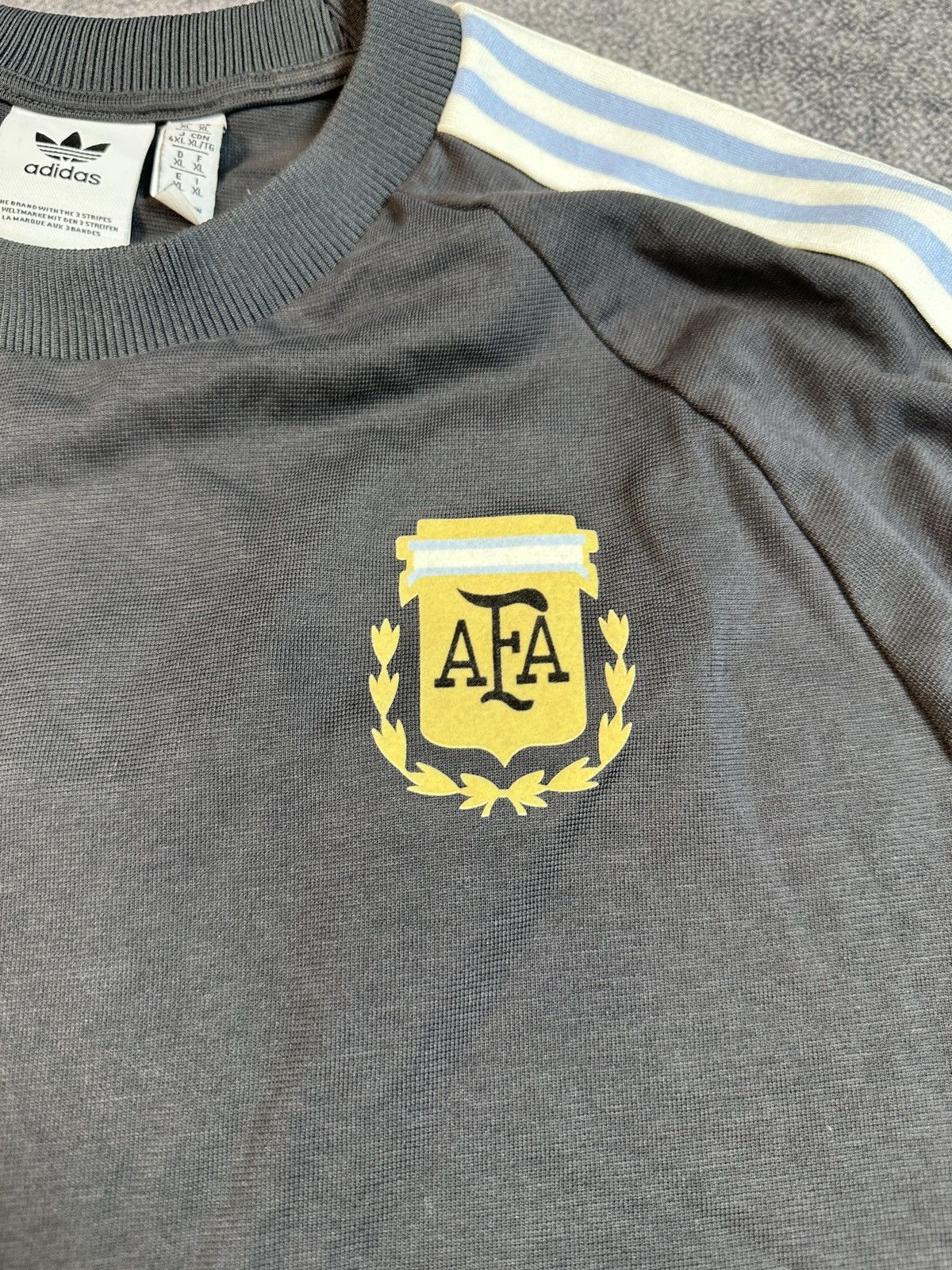 Adidas Adidas Argentina Soccer Jersey Blokecore Logo T-shirt Rare Size US XL / EU 56 / 4 - 4 Thumbnail