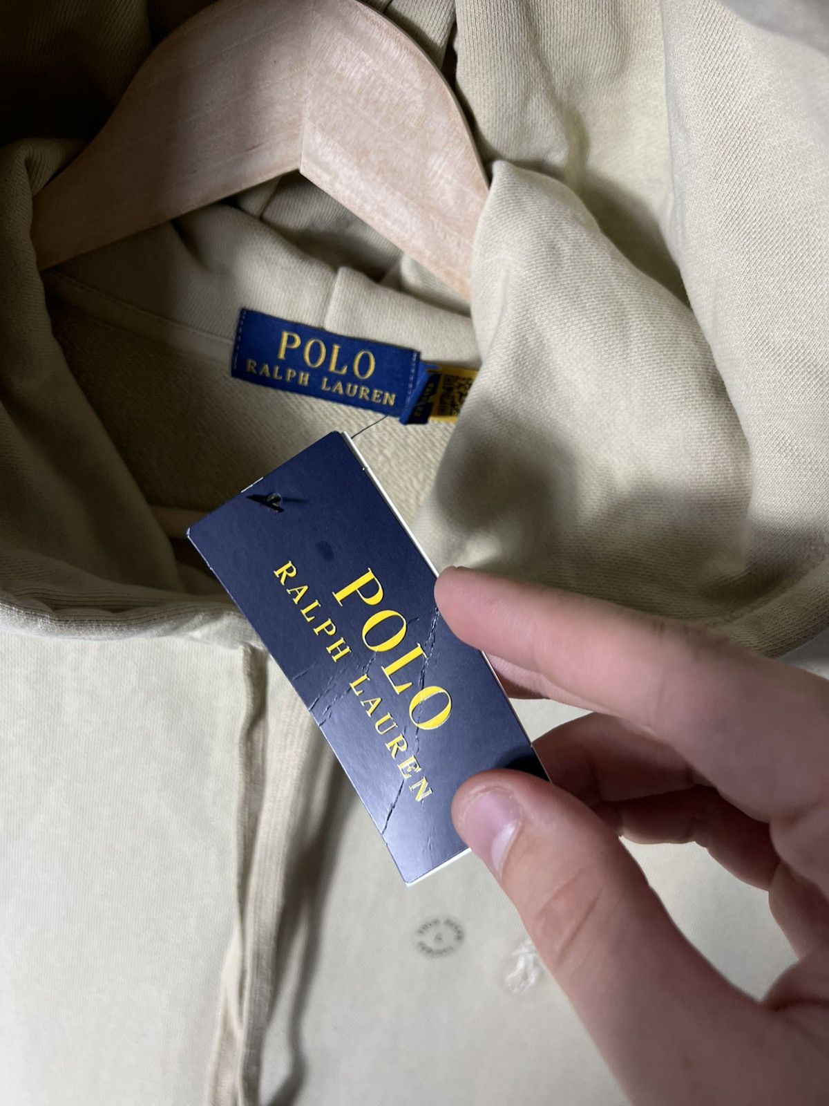 Polo Ralph Lauren 🤍 NWT Polo Ralph Lauren Loopback Fleece Hoodie Tan Size L Size US L / EU 52-54 / 3 - 9 Thumbnail