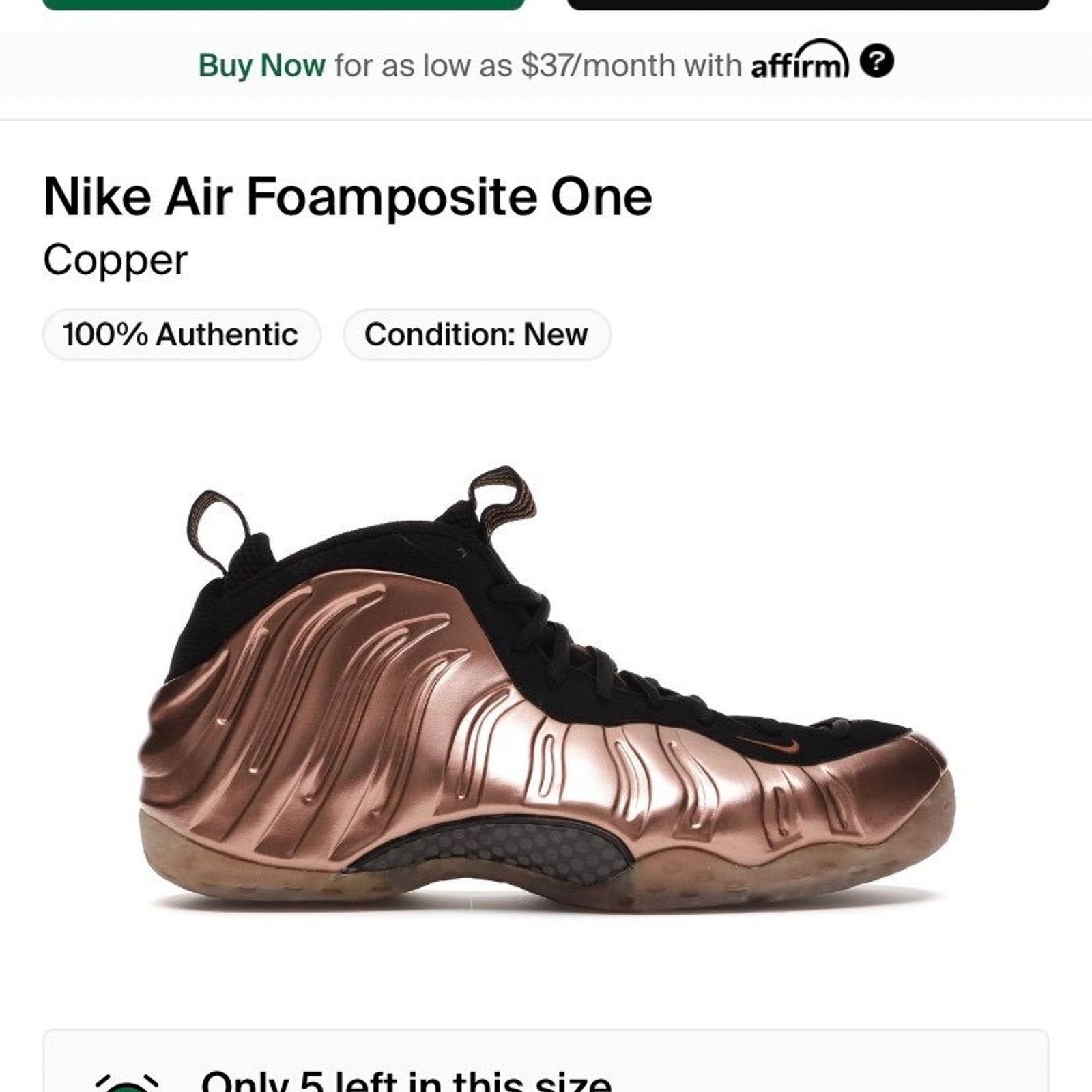 Nike Nike Air Foamposite Sneaker Size US 10 / EU 43 - 7 Thumbnail