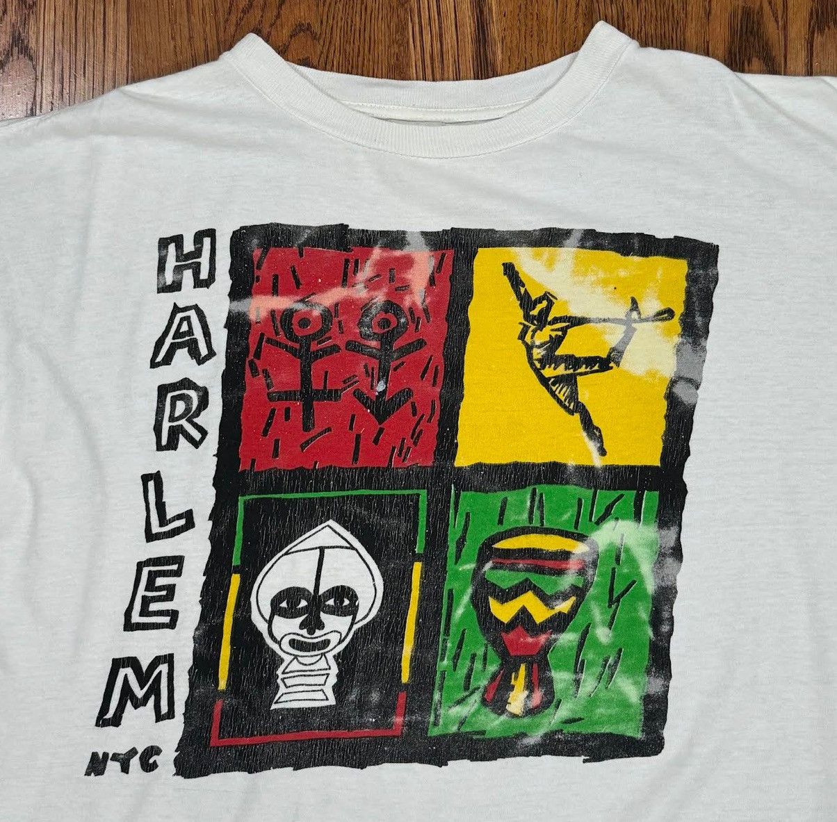 Vintage Vintage Harlem NYC T Shirt (Size L) Size US L / EU 52-54 / 3 - 2 Thumbnail
