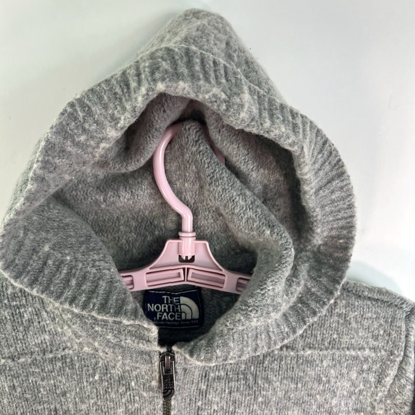 The North Face The North Face Wool Blend Full Zip Hooded Sweater Women M Gray Size M / US 6-8 / IT 42-44 - 3 Thumbnail