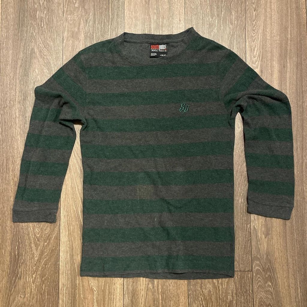 Southpole South Pole striped forest green shirt size L(kids) Size US L / EU 52-54 / 3 - 1 Thumbnail
