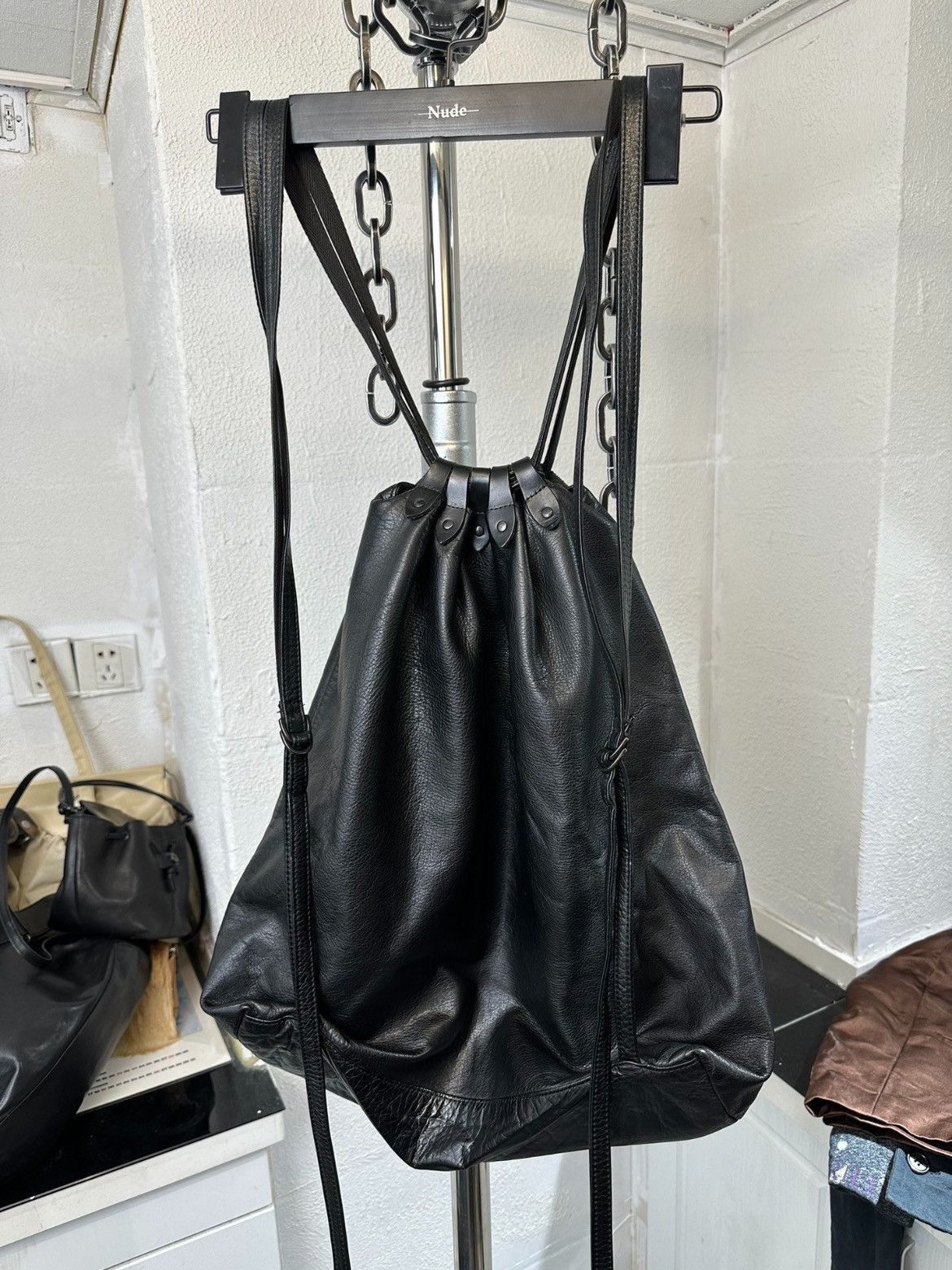 Yohji Yamamoto Yohji Yamamoto Yohji Yamamoto pour homme leather bundle ba Size ONE SIZE - 2 Thumbnail