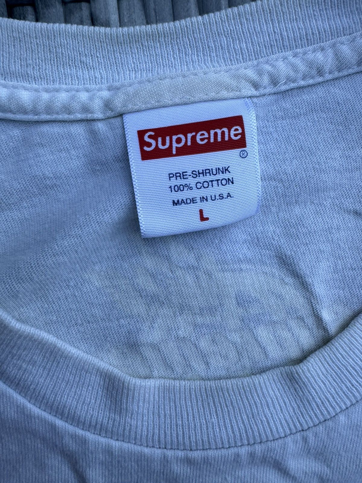Supreme FW17 Supreme Fire Tee White Size US L / EU 52-54 / 3 - 3 Thumbnail