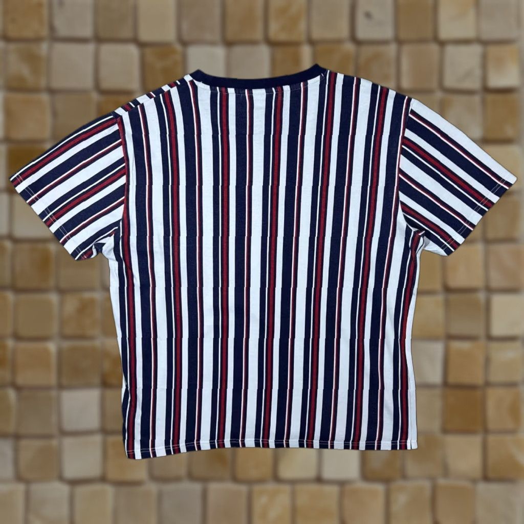 Fila FILA Embroidered Centre Logo Multi Striped Colour Block T-Shirt Medium Size US M / EU 48-50 / 2 - 1 Thumbnail