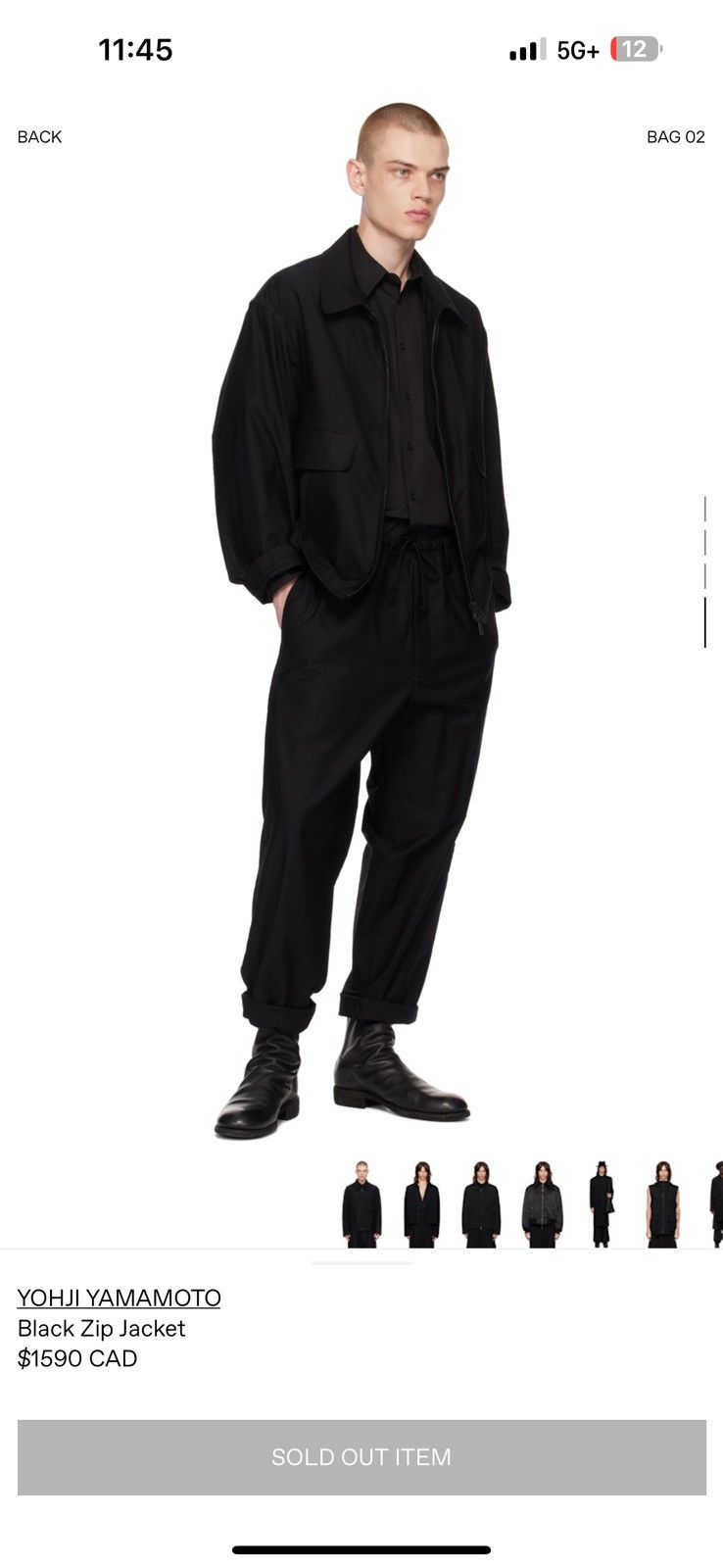 Yohji Yamamoto Yohji Yamamoto Black Zip Jacket Size US M / EU 48-50 / 2 - 7 Thumbnail