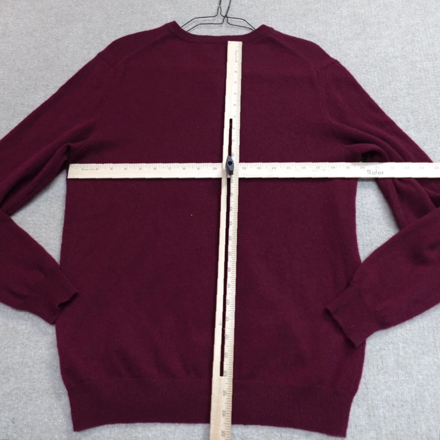 Club Room Club Room Sweater Men Pullover V-Neck Red Cashmere Medium Size US M / EU 48-50 / 2 - 5 Thumbnail