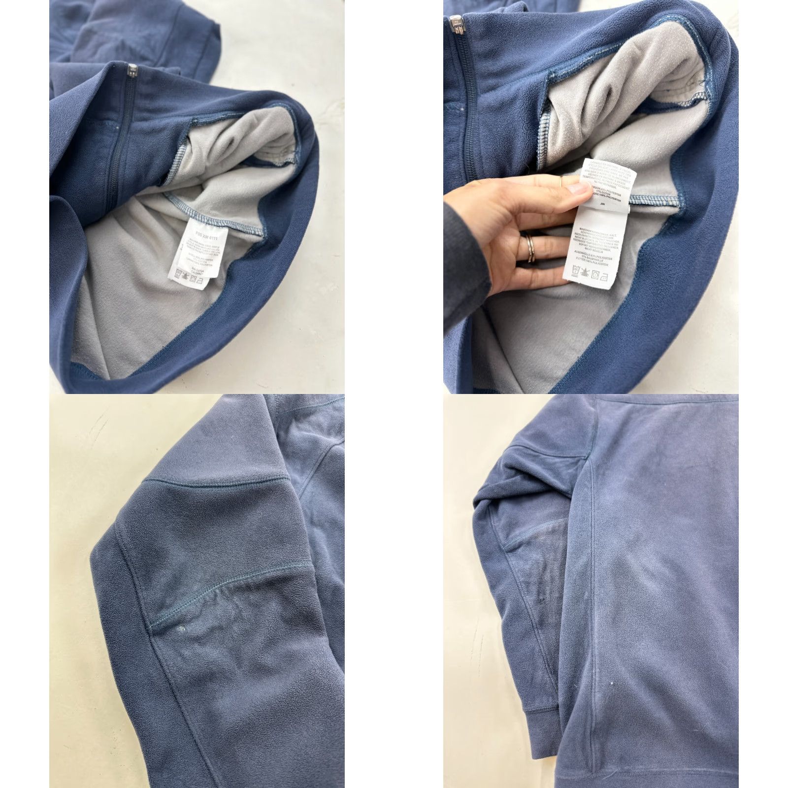 Vintage Columbia Jacket Mens Large Blue Granite Mountain Fleece Short Sleeve Full Zip Stand-Up Collar Pockets Casual Outdoor Mens Size US L / EU 52-54 / 3 - 8 Thumbnail