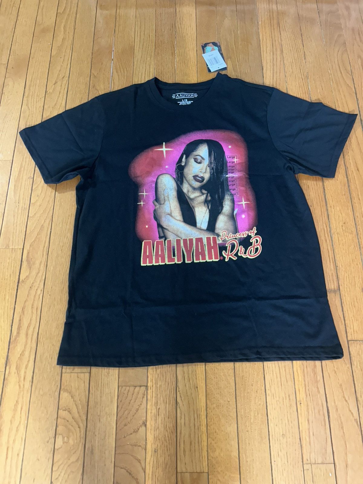 Vintage Aaliyah Vintage Tee Size US L / EU 52-54 / 3 - 3 Thumbnail