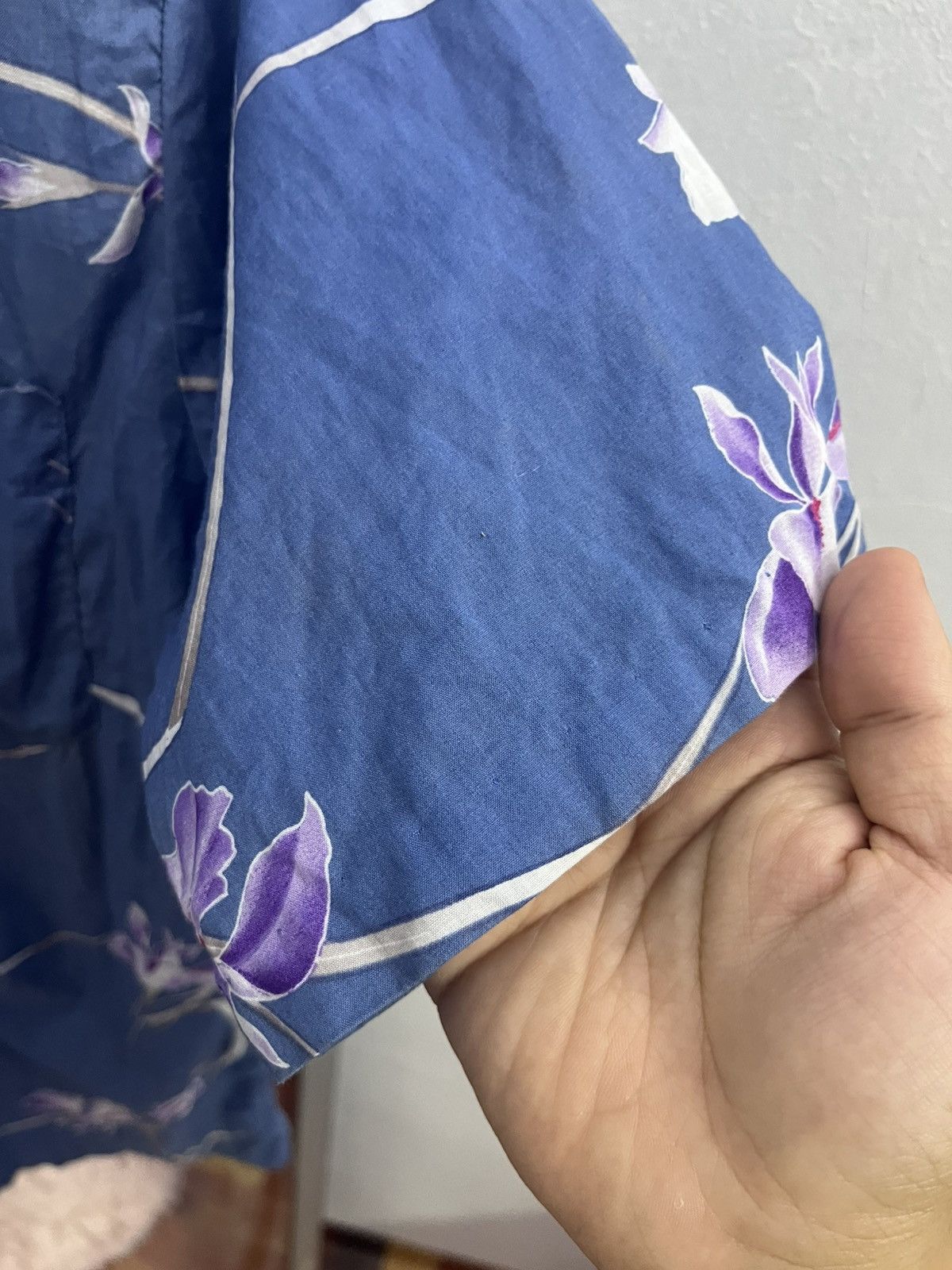 Vintage Vintage Otaheite Aloha Orchid Shirt Blue XS Made USA Size US XS / EU 42 / 0 - 3 Thumbnail