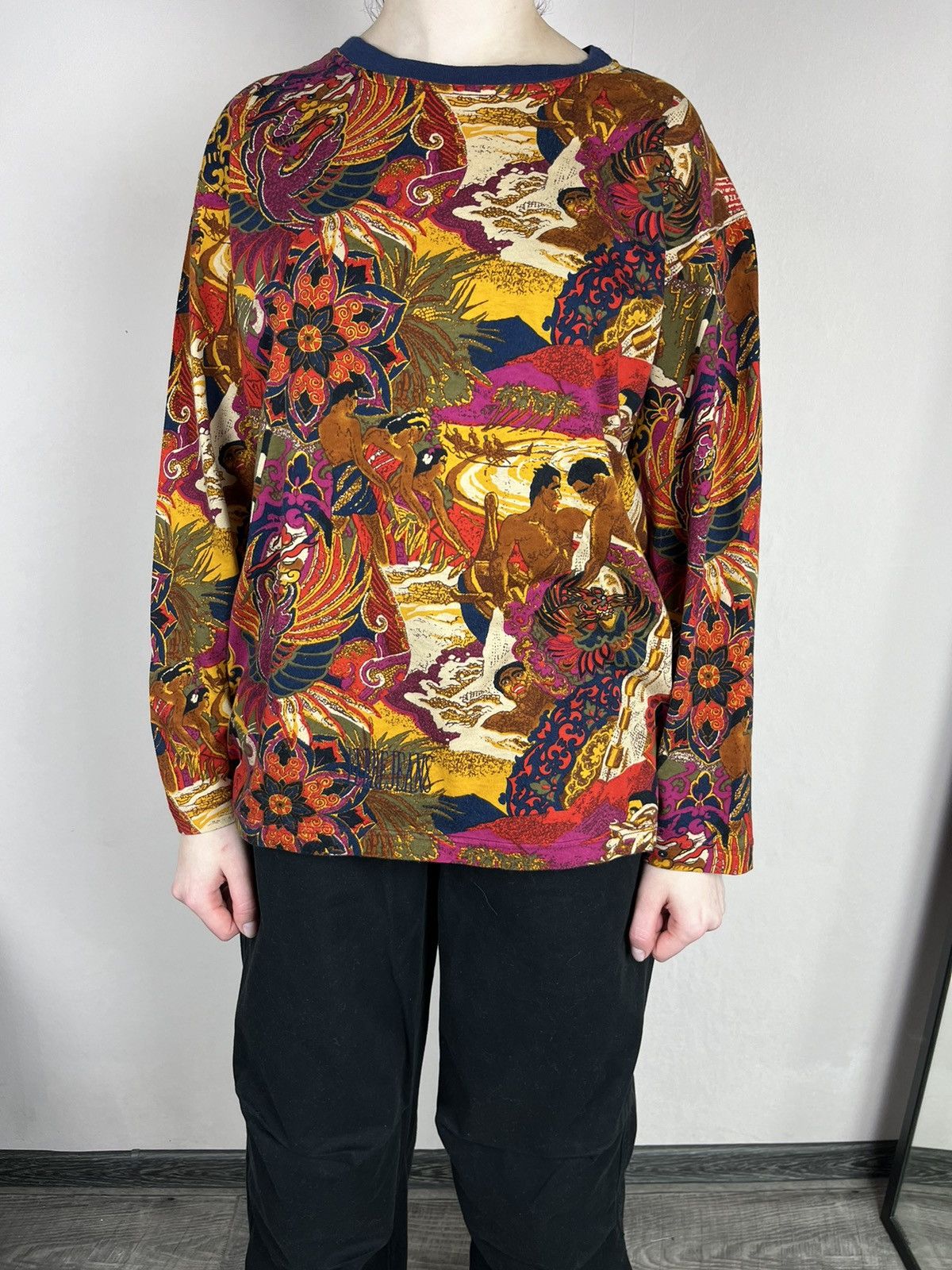 Gianfranco Ferre Vintage GF Ferre Jeans Dragon Japanese Vintage Long Sleeve Size L / US 10 / IT 46 - 1 Thumbnail