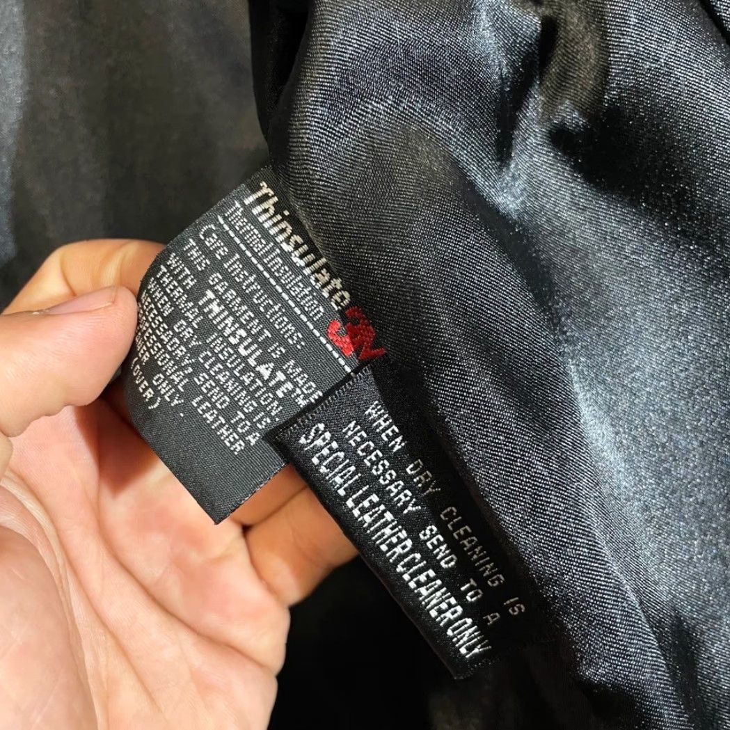 Vintage Wilsons Leather Black Full Zip Leather Thinsulate Jacket Women Size Large L Regular Women Black Full Zip Leather Thinsulate Jacket Size L / US 10 / IT 46 - 4 Thumbnail