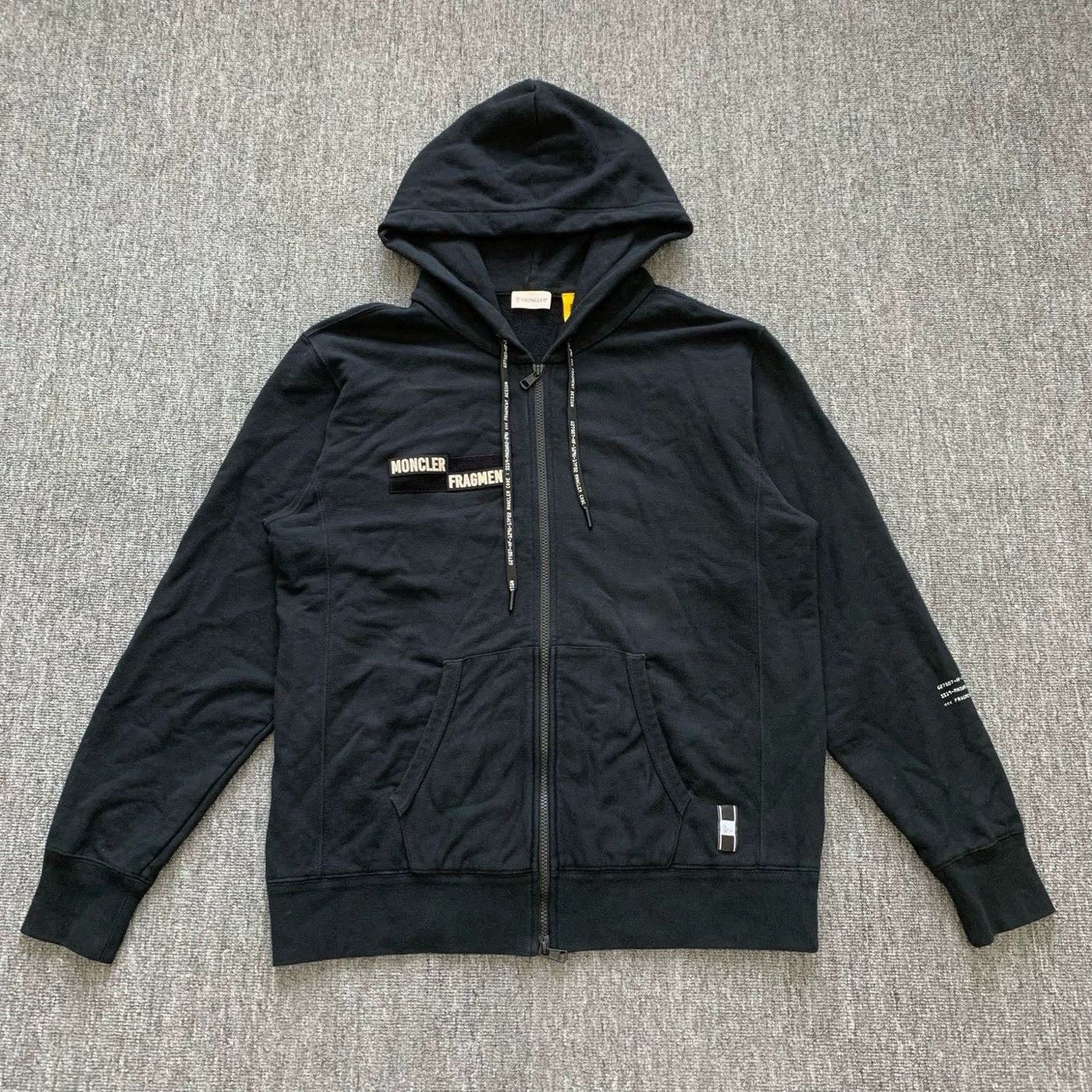 Moncler Genius moncler black logo hooded zip jacket Size US XXL / EU 58 / 5 - 1 Thumbnail