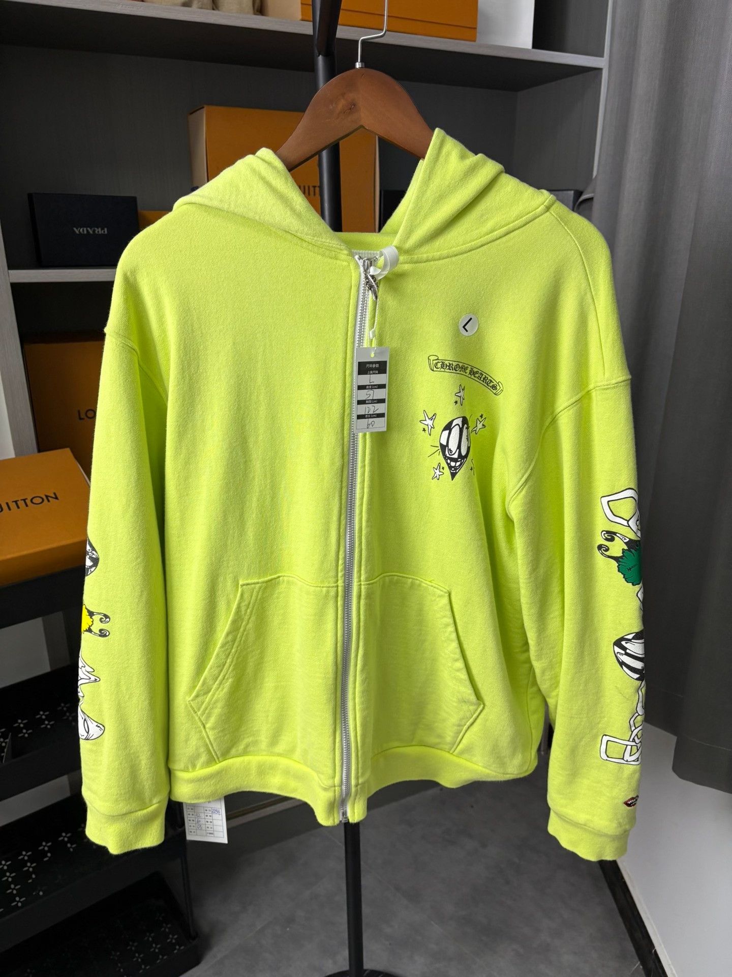 Chrome Hearts Chrome Hearts Collab Green Hoodie L Men Size US L / EU 52-54 / 3 - 1 Thumbnail