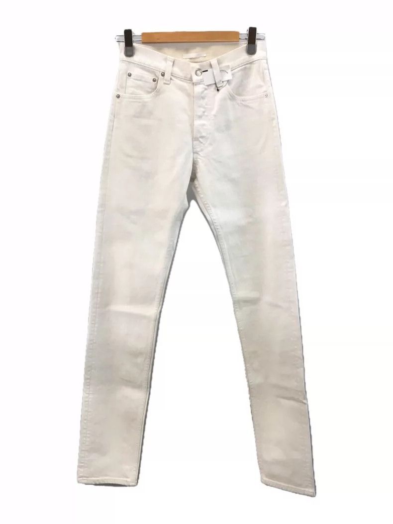 Helmut Lang HELMUT LANG White high waist straight leg pants Size US 28 / EU 44 - 1 Thumbnail