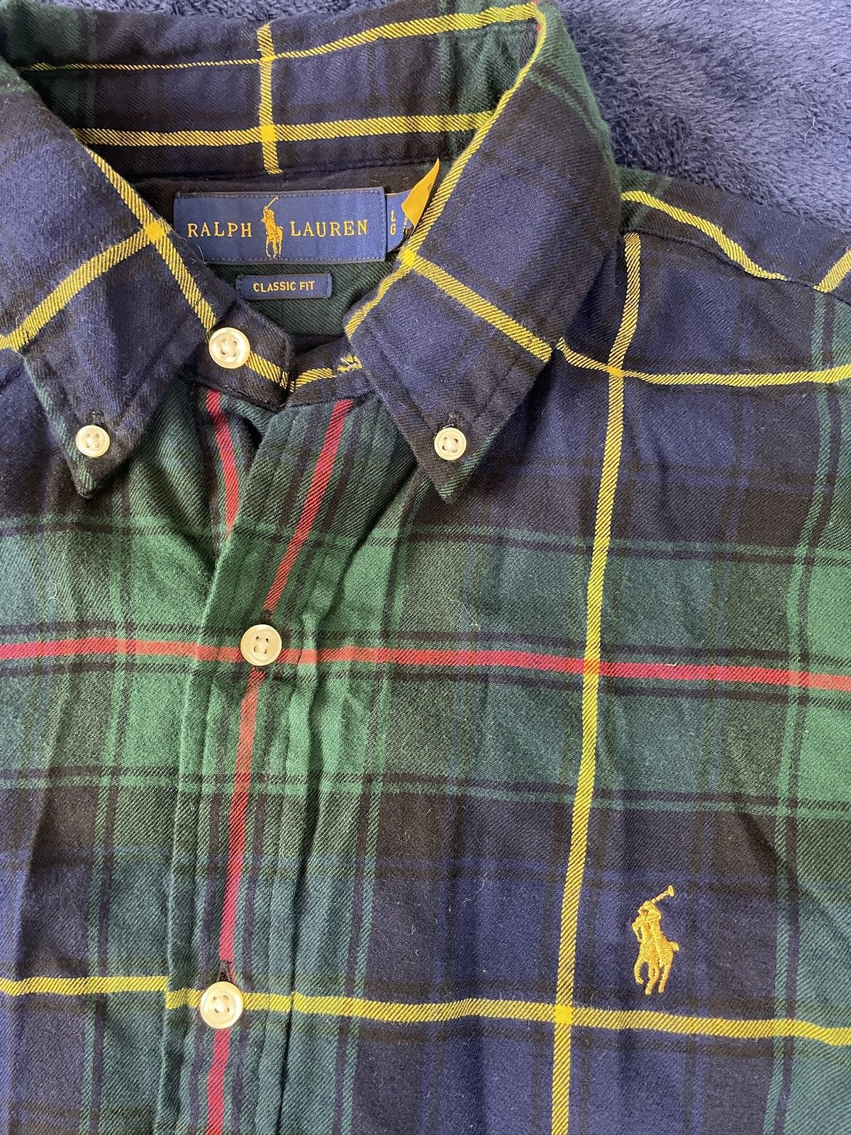 Polo Ralph Lauren Polo Ralph Lauren Men’s Large Plaid Button-Up Shirt Size US L / EU 52-54 / 3 - 2 Thumbnail