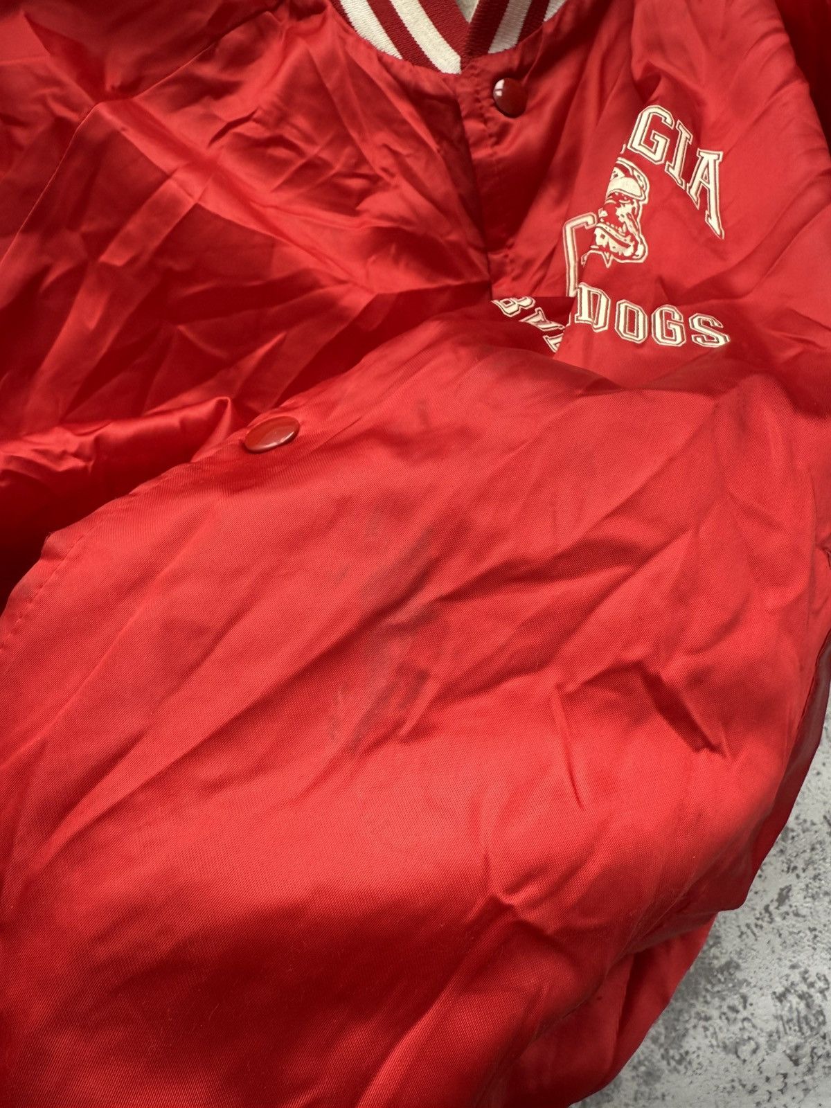 Vintage Vintage 80s Georgia Bulldog Bomber Jacket Size US L / EU 52-54 / 3 - 14 Thumbnail