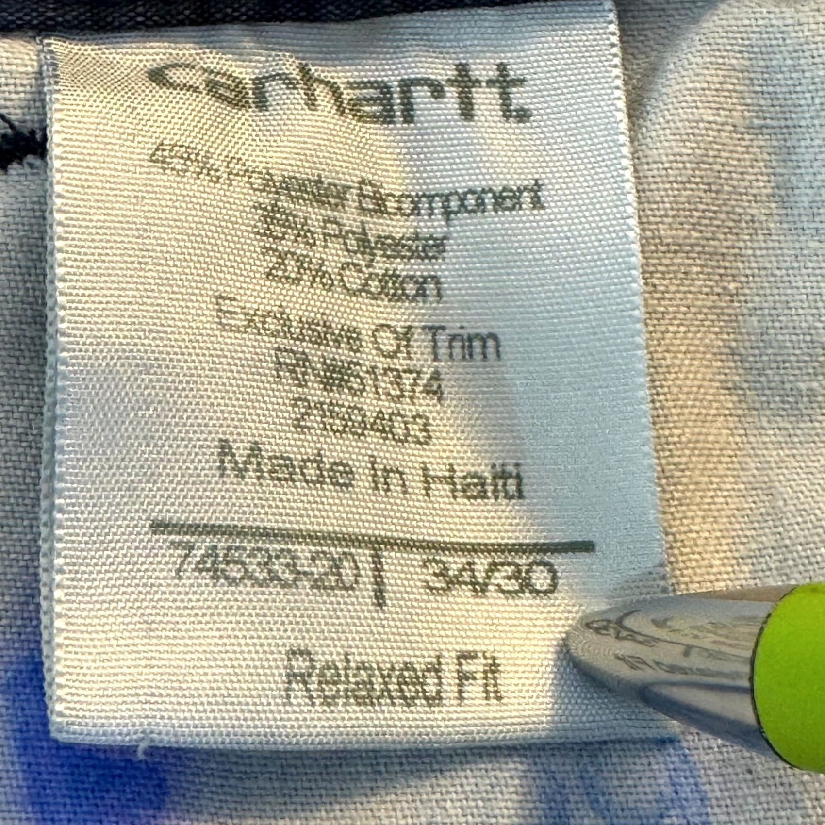 Carhartt Carhartt Pants Main Selling Point Carpenter 74533-20 Navy Ripstop Relaxed Straight 34 X 29 Men Jeans? Size US 34 / EU 50 - 5 Thumbnail