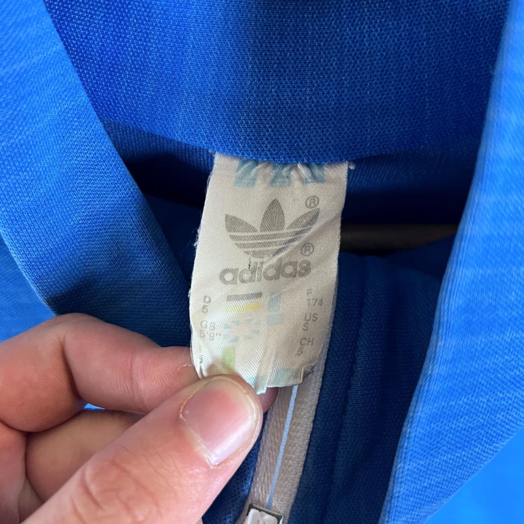 Adidas VINTAGE Adidas Jacket Blue Cotton Polyamide Men’s Track Jacket S Size US S / EU 44-46 / 1 - 4 Thumbnail