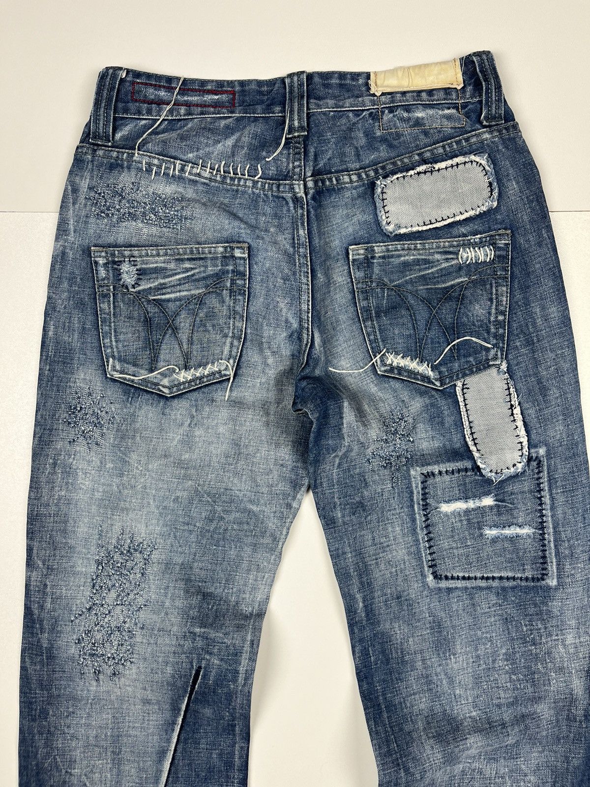 Japanese Brand Tough jeansmith patchwork distressed denim jeans Size US 30 / EU 46 - 8 Thumbnail