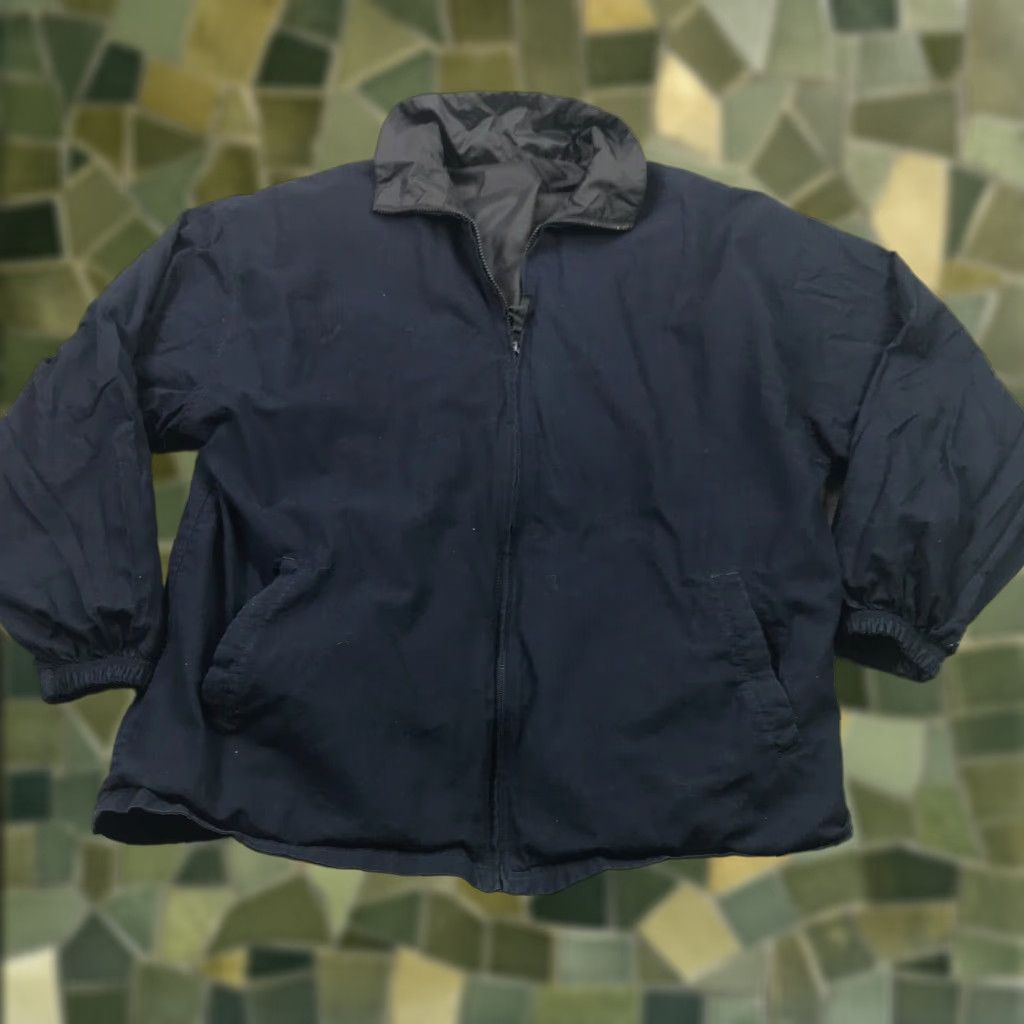 Vintage Outright Mens Jacket XL Blue Black Full Zip Reversable Oversized Casual Wear Size US XL / EU 56 / 4 - 1 Thumbnail