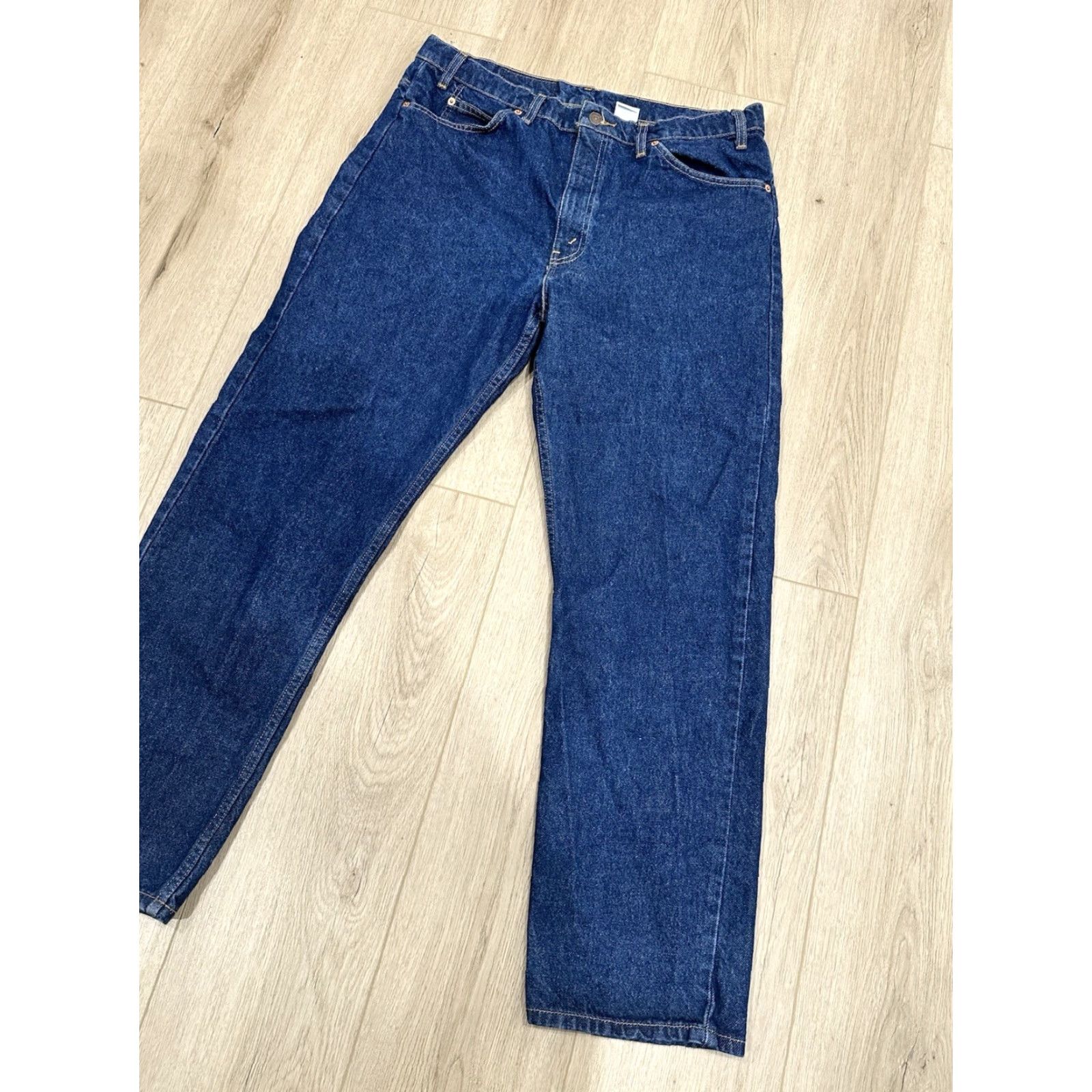 Levi's VINTAGE Levi's 505 Jeans Mens 36x30 Regular Blue Denim 1995 Straight Distressed? No — Grunge Rock Logo Orange Tab 5-Pocket Denim Cotton Regular Size US 36 / EU 52 - 7 Thumbnail