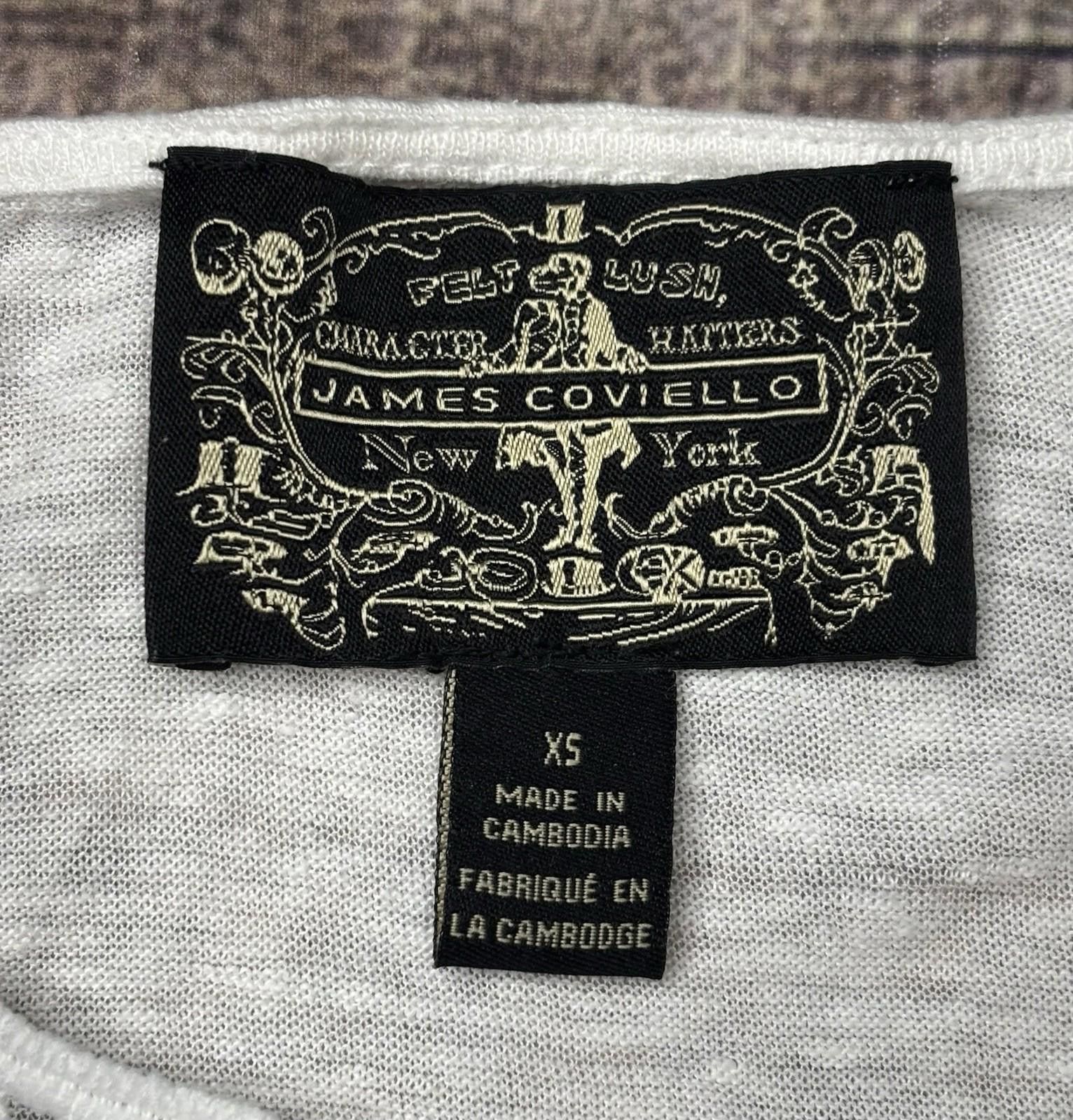 Other Anthropologie James Coviello Top Womens XS Linen Crochet Size XS / US 0-2 / IT 36-38 - 2 Thumbnail