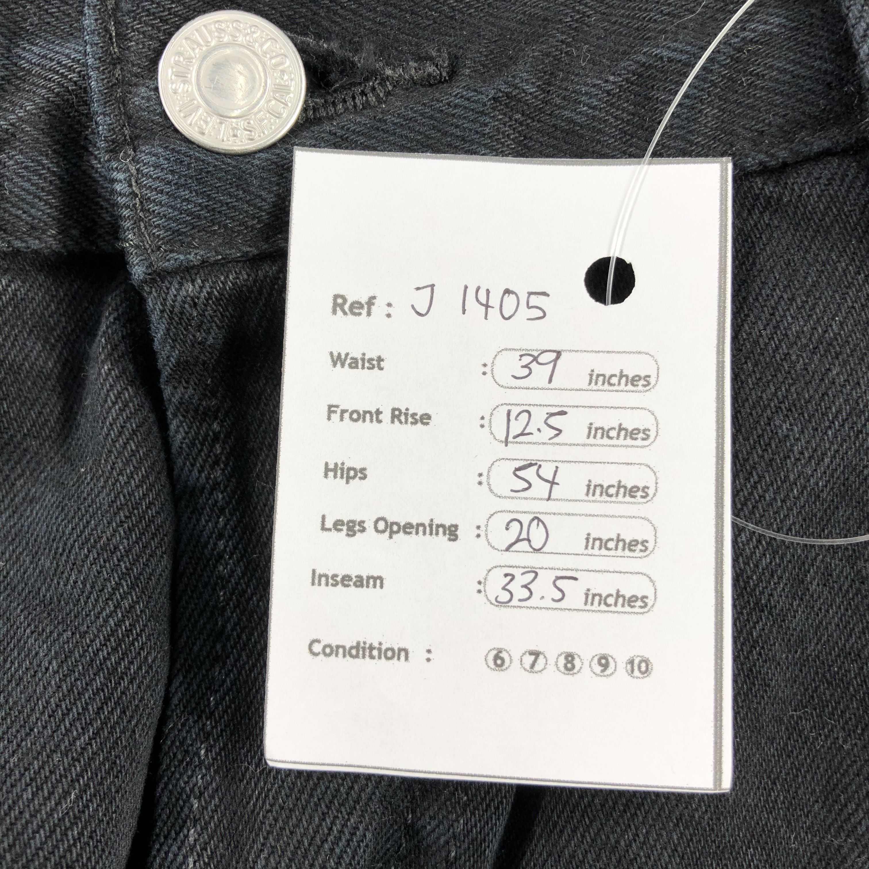 Levi's Vintage 90s Distress Levis 501 Jeans-J1405 Size US 39 - 12 Thumbnail