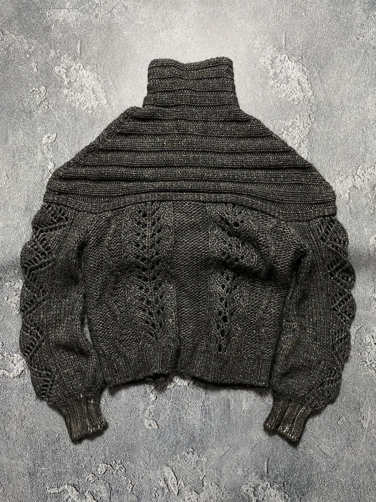 Just Cavalli Just Cavalli Chunky Knit With Open Mesh Gold Thread Sweater Size M / US 6-8 / IT 42-44 - 10 Thumbnail