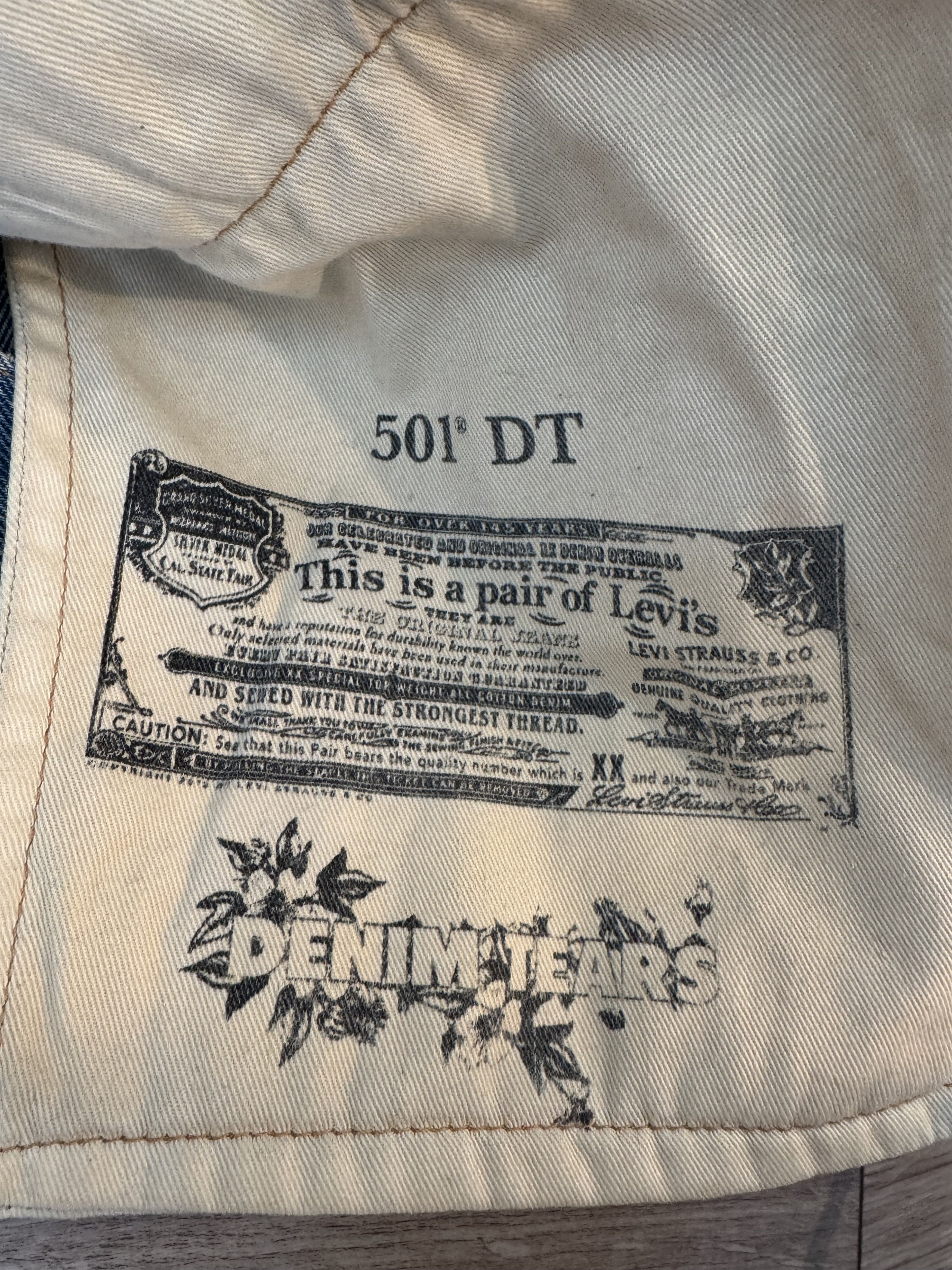 DENIM TEARS Denim Tears X Levi’s Chainstitch Cotton Wreath Size US 31 - 7 Thumbnail