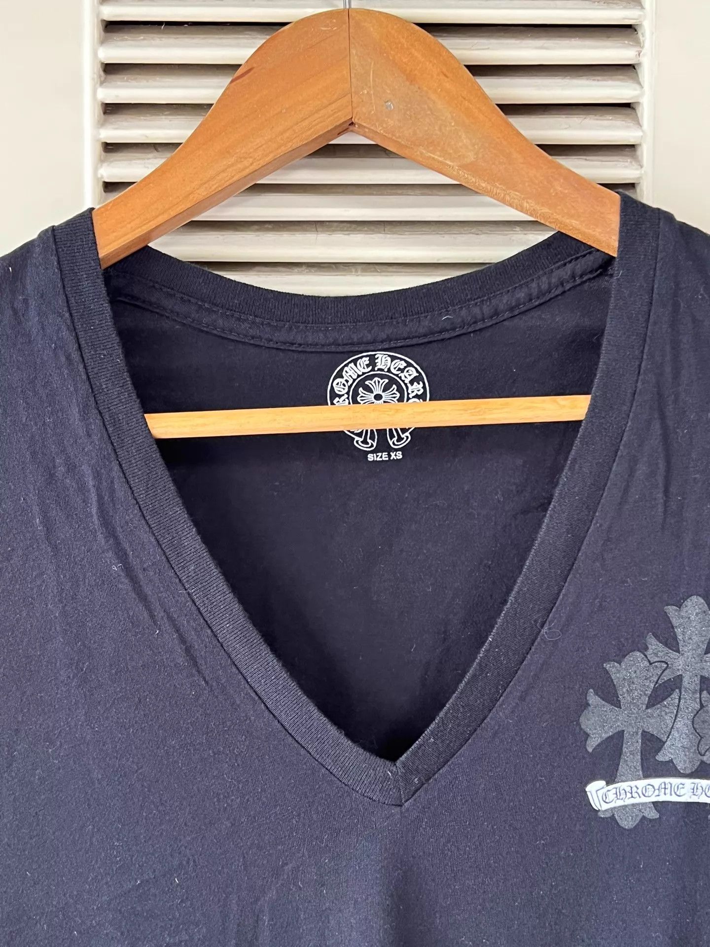 Chrome Hearts Chrome Hearts Black 30 Cross V-neck Short Sleeve T-shirt XS Size XS / US 0-2 / IT 36-38 - 3 Thumbnail