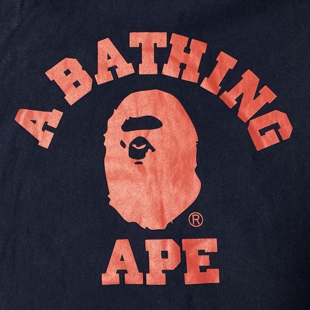 Bape BAPE College logo zip hoodie Navy a bathing ape NIGO Size US M / EU 48-50 / 2 - 5 Thumbnail