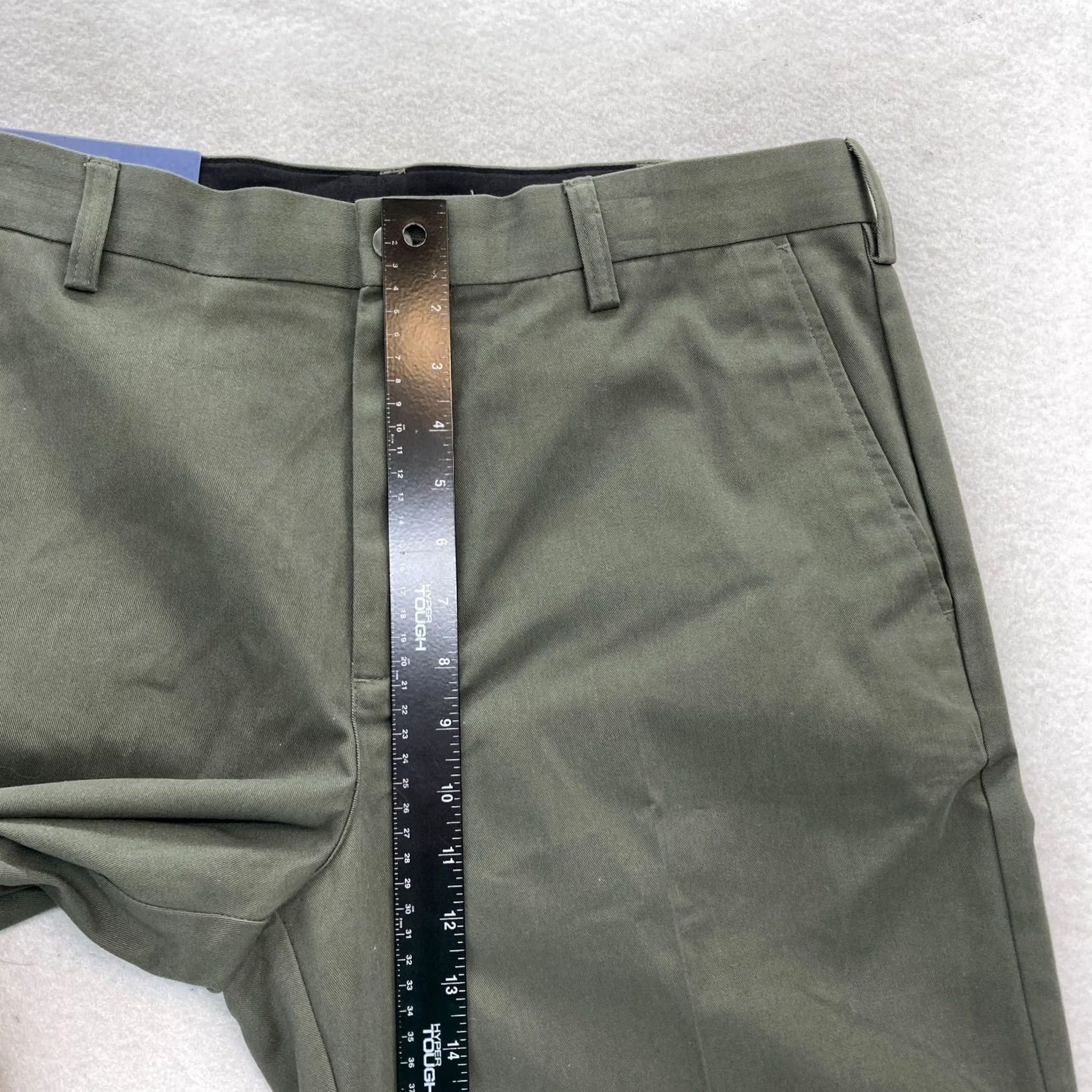 Croft & Barrow Croft & Barrow Easy Care Khaki Pants Mens 36x32 Classic Fit Green Straight Chino Size US 36 / EU 52 - 7 Thumbnail
