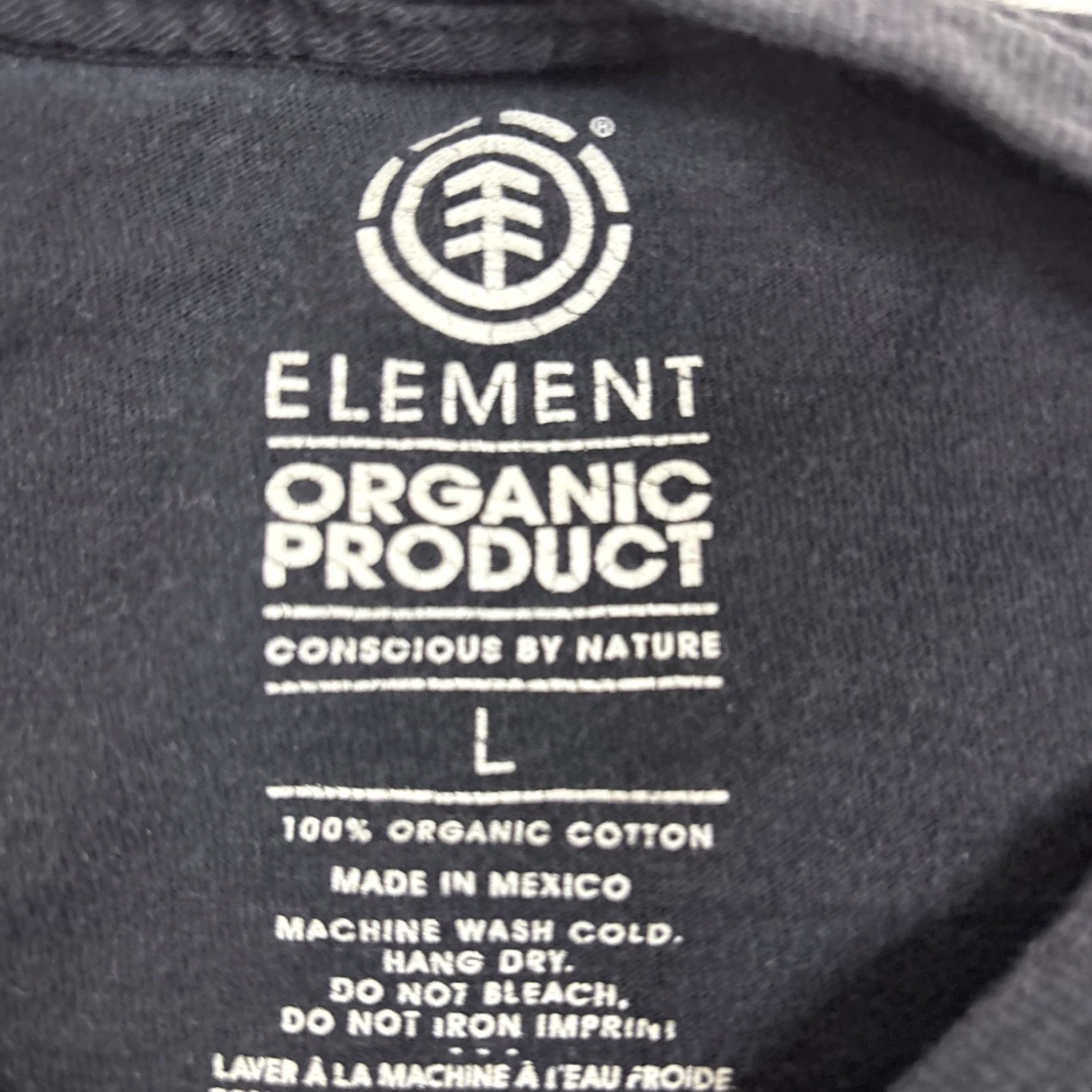 Element Element T Shirt Men Large Black Graphic Organic Cotton Skate Spell Out Mens Large Graphic Print Shirt Size US L / EU 52-54 / 3 - 3 Thumbnail