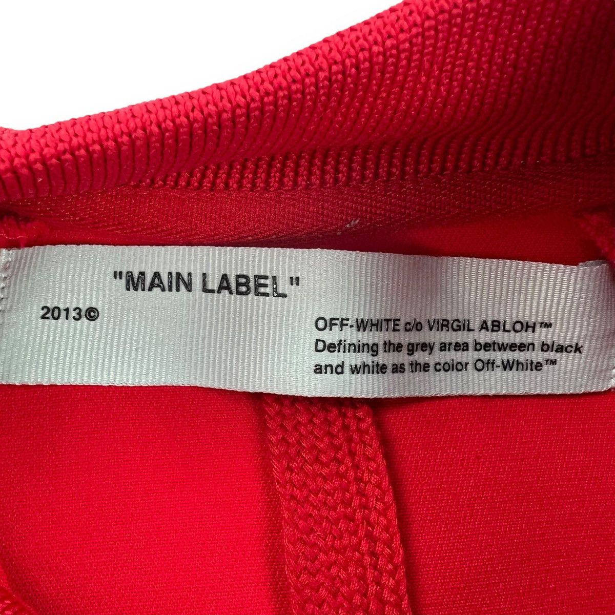 Off-White Off-White Tape Red Bomber Jacket Size US S / EU 44-46 / 1 - 3 Thumbnail