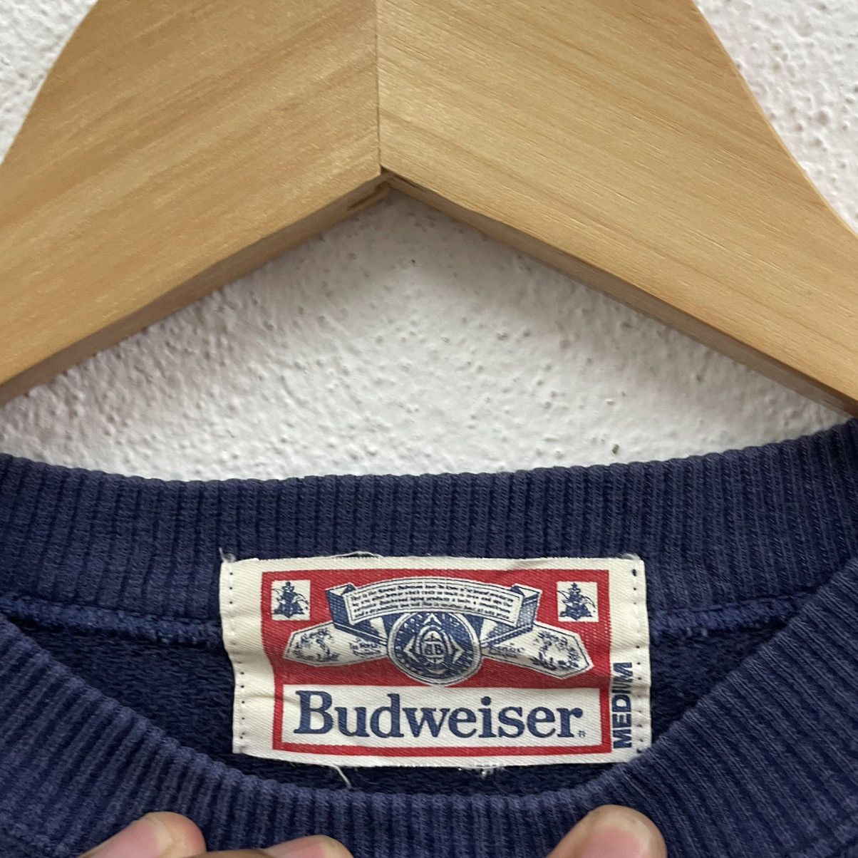 Budweiser × Vintage 🔥Vintage Budweiser Drinking Big Logo Sweatshirts Size US S / EU 44-46 / 1 - 9 Thumbnail