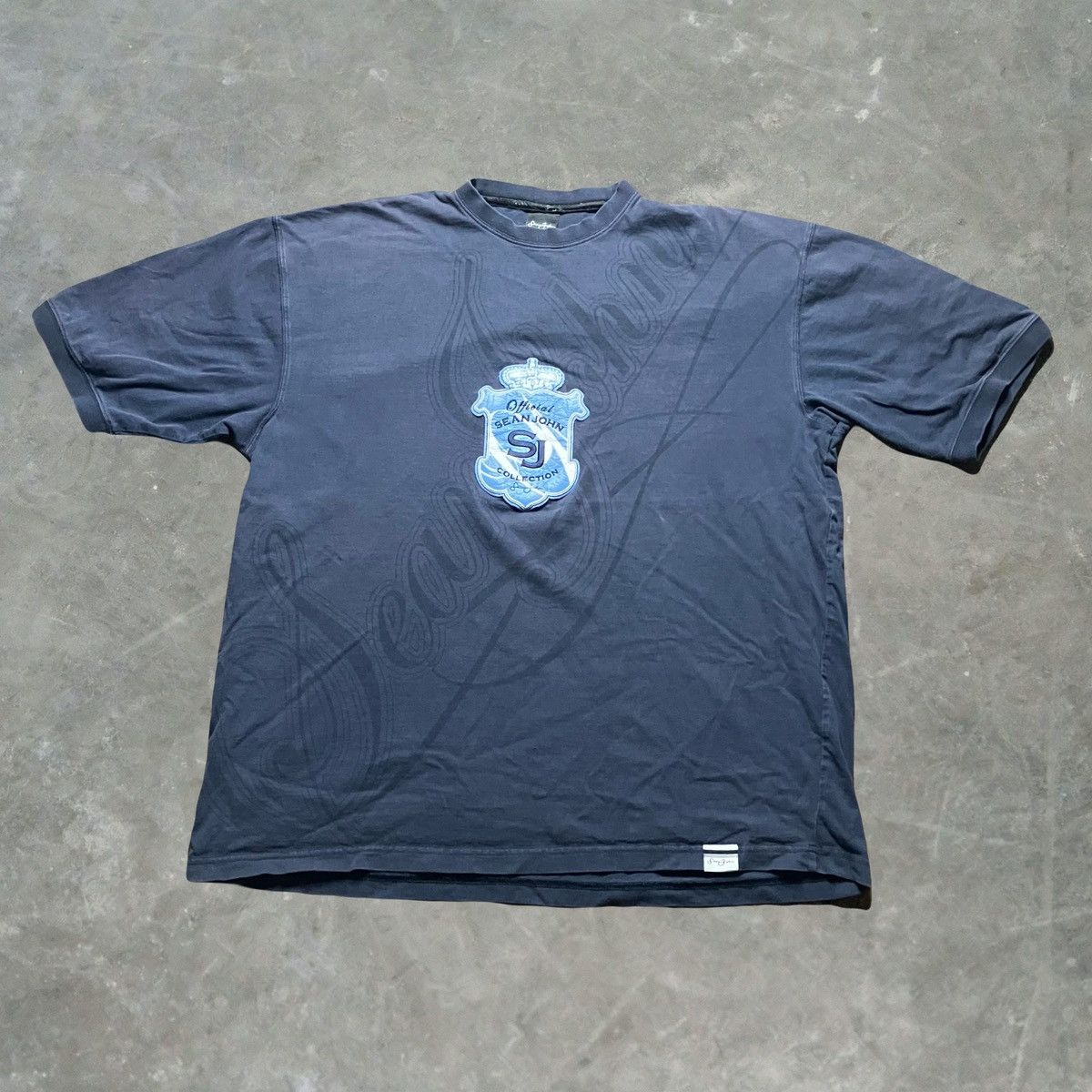 Sean John × Vintage Vintage Sean John SJ Collection Embroidered T Shirt Size US XL / EU 56 / 4 - 2 Thumbnail