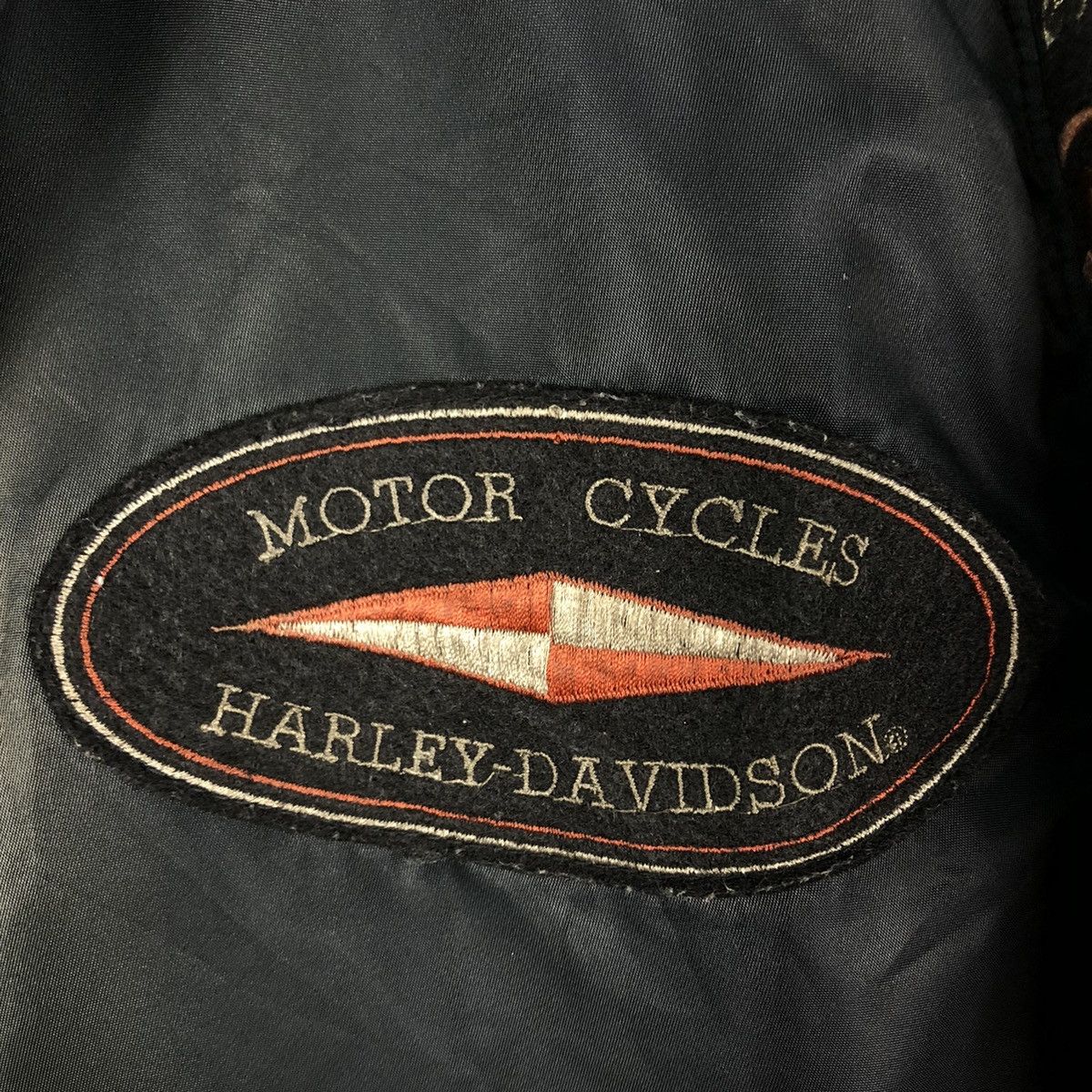 Harley Davidson × Vintage Vintage Bomber Racing Biker Jacket Harley Davidson SunFaded Size US L / EU 52-54 / 3 - 20 Thumbnail