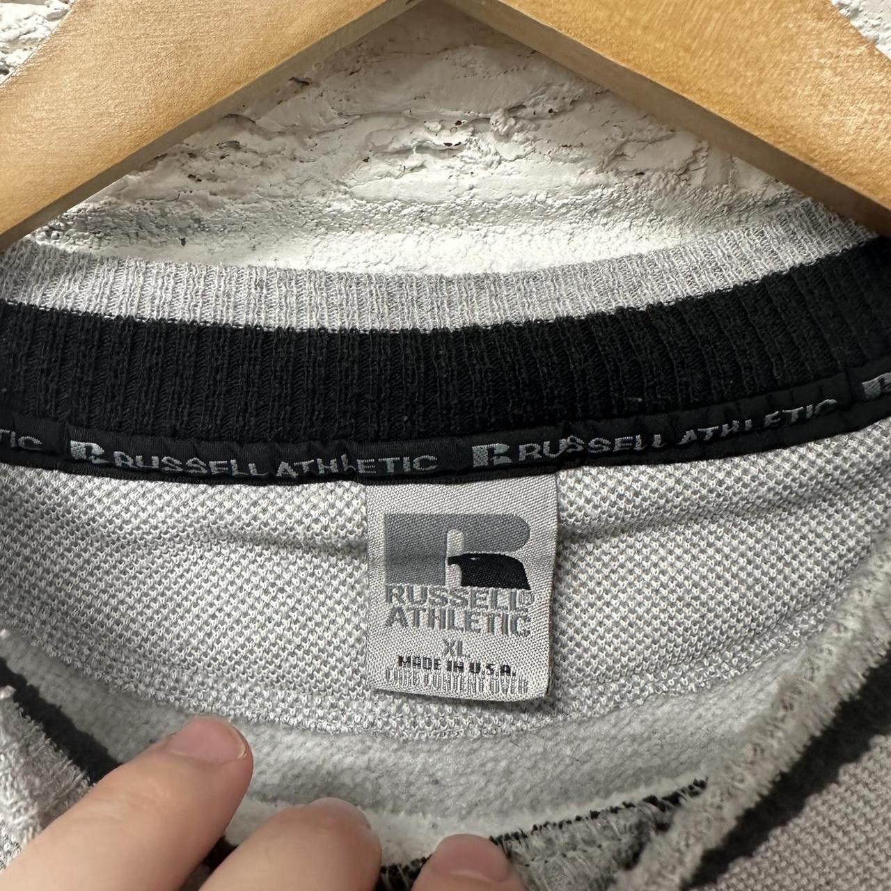 Russell Athletic Vintage 90s Russell Athletic Grey Sweatshirt XL Size US XL / EU 56 / 4 - 4 Thumbnail