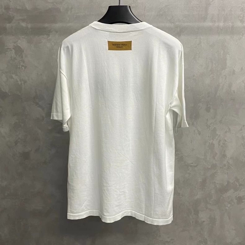 Louis Vuitton Louis Vuitton White and green knit logo short sleeves Size US L / EU 52-54 / 3 - 2 Thumbnail