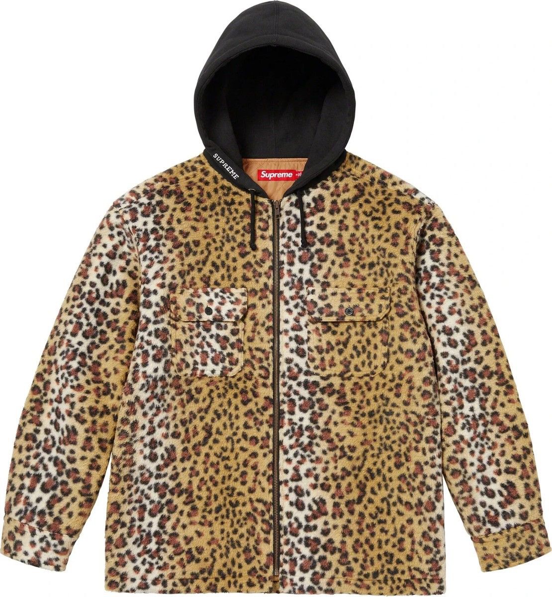Supreme Supreme Cheetah Pile Zip Up Shirt | Grailed