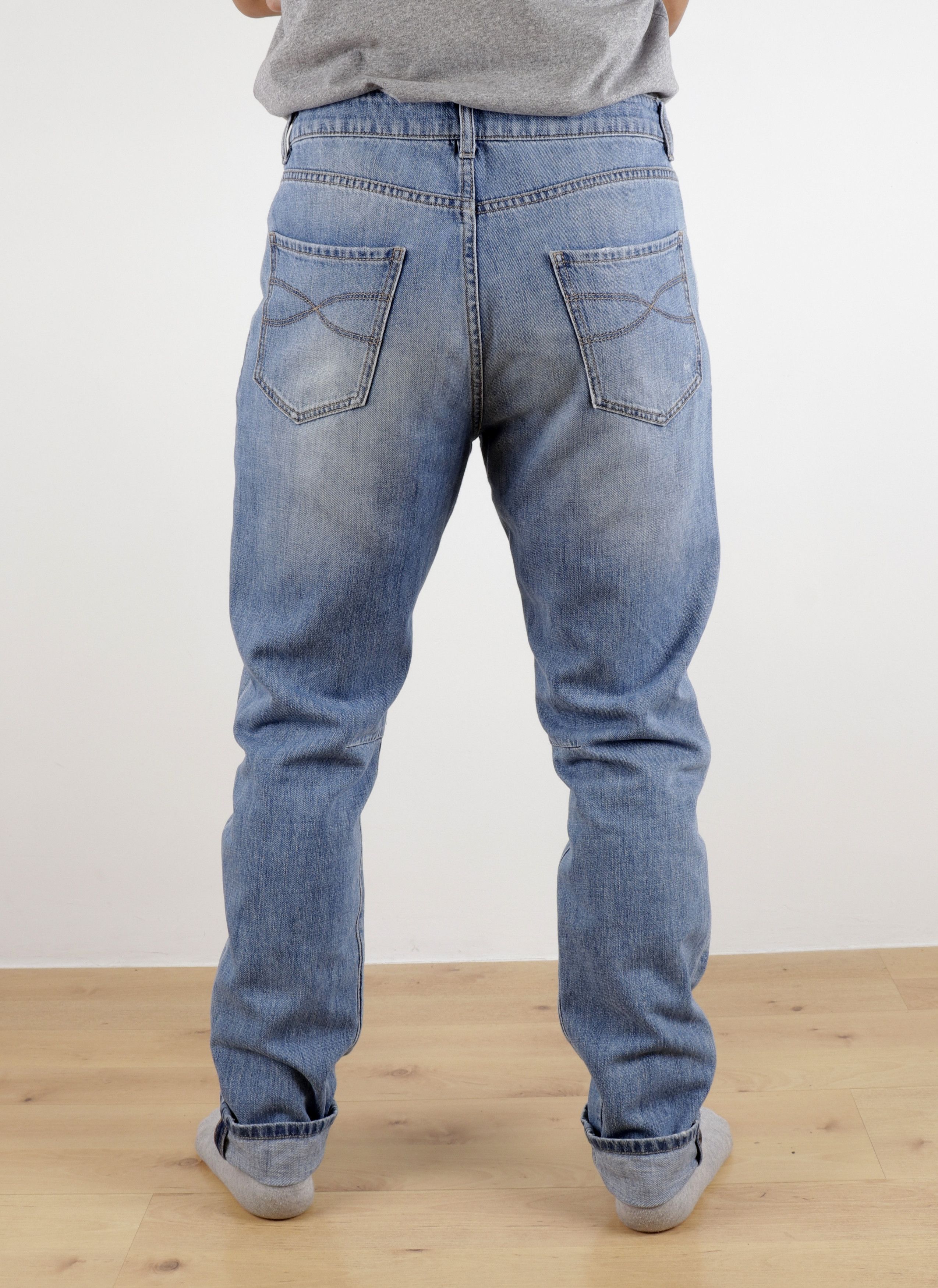 Brunello Cucinelli BRUNELLO CUCINELLI Size IT48 Distressed Blue Denim Jeans Size US 32 / EU 48 - 12 Thumbnail