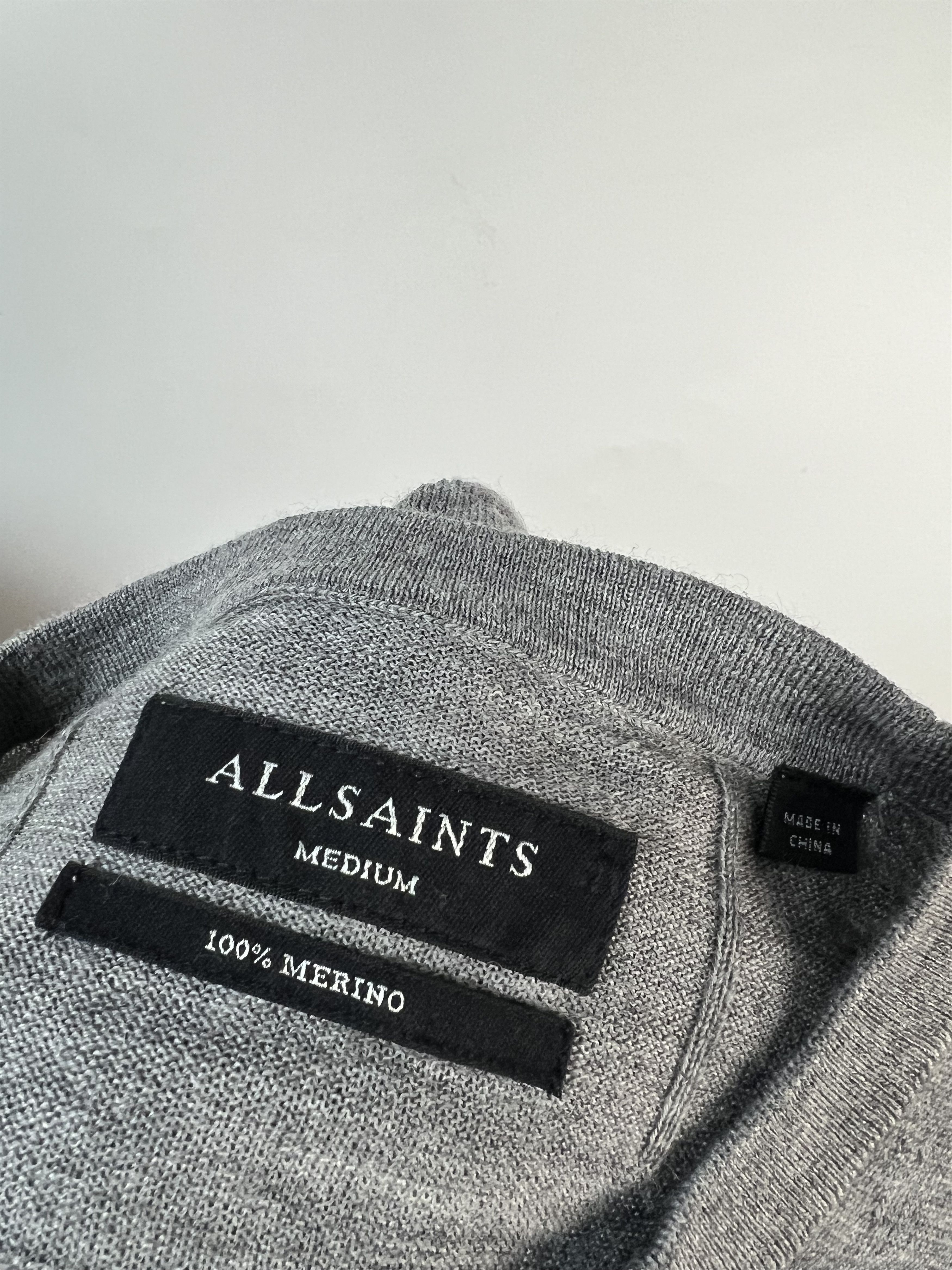 Allsaints Allsaints 100% Merino Wool Crew Neck Sweater Size US M / EU 48-50 / 2 - 15 Thumbnail