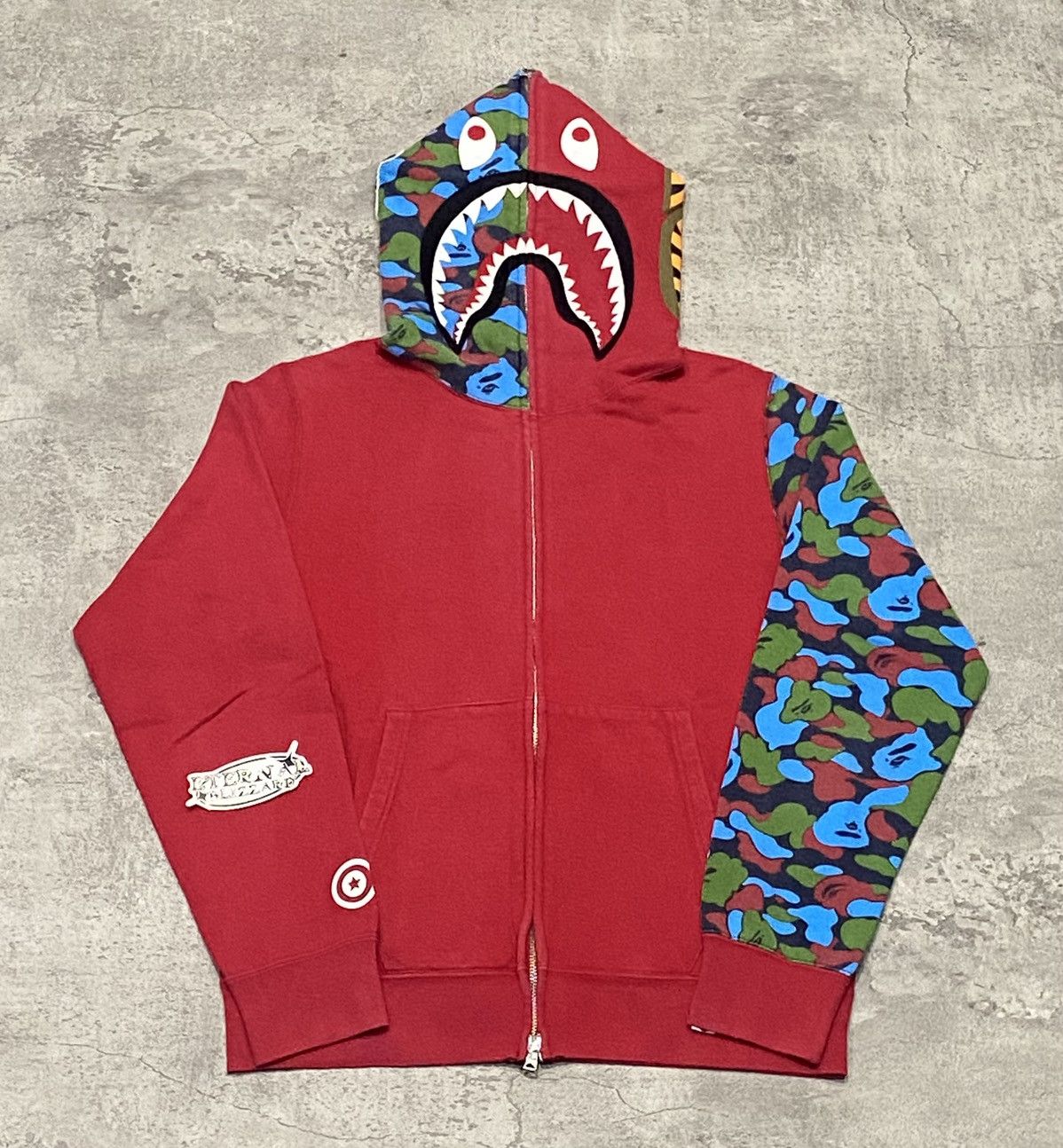 Bape Bape Shark Split Limited Singapore Camo Hoodie Size US M / EU 48-50 / 2 - 1 Thumbnail